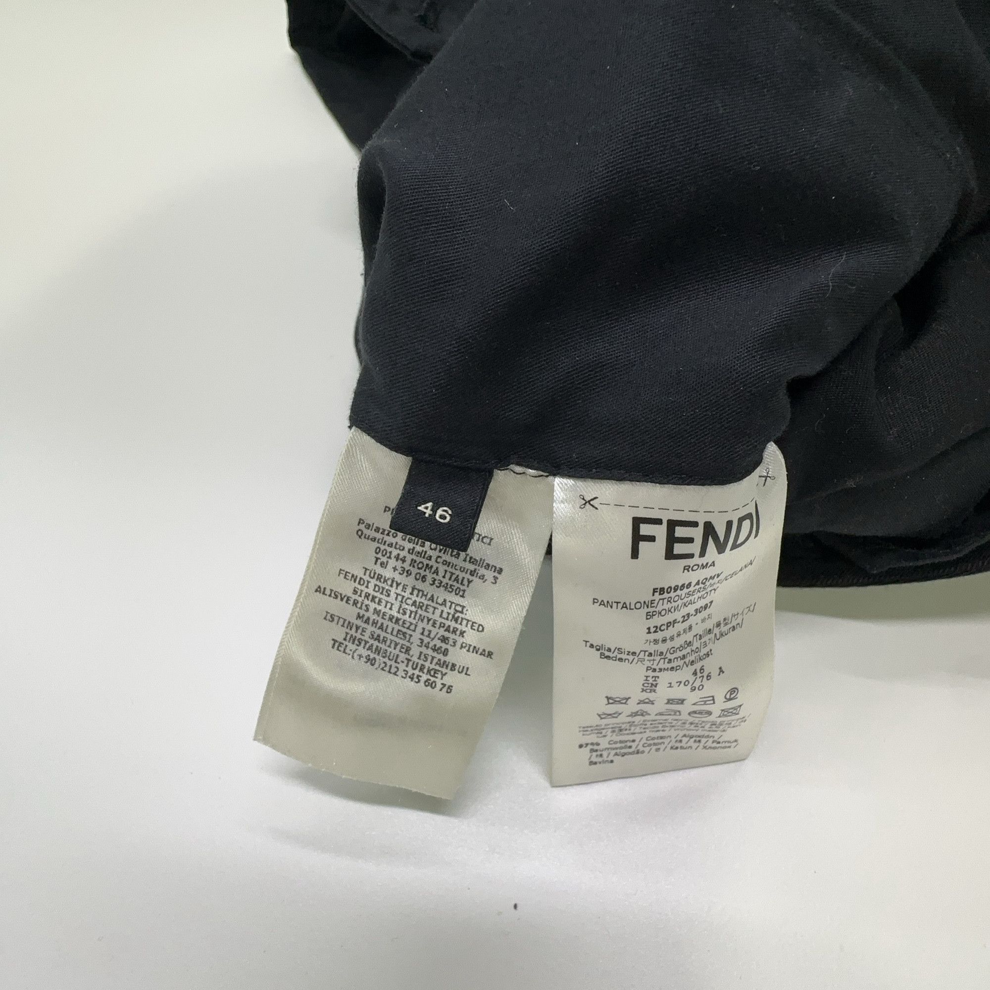 Fendi Fendi Solid Trousers Size 30 Size US 30 / EU 46 - 3 Thumbnail