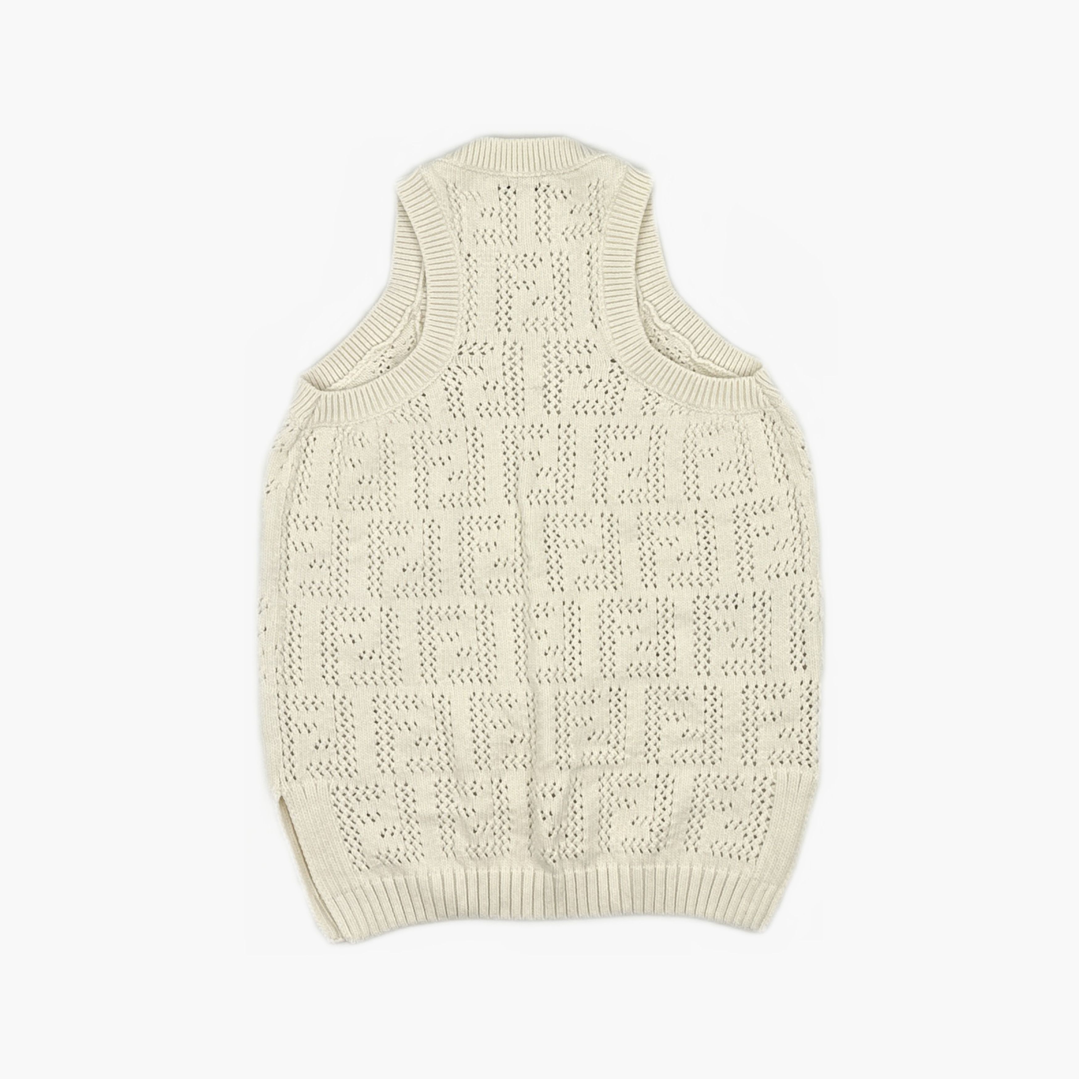 Fendi Fendi FF Logo Knit Tank Top Size IT 38 Size XS / US 0-2 / IT 36-38 - 2 Thumbnail