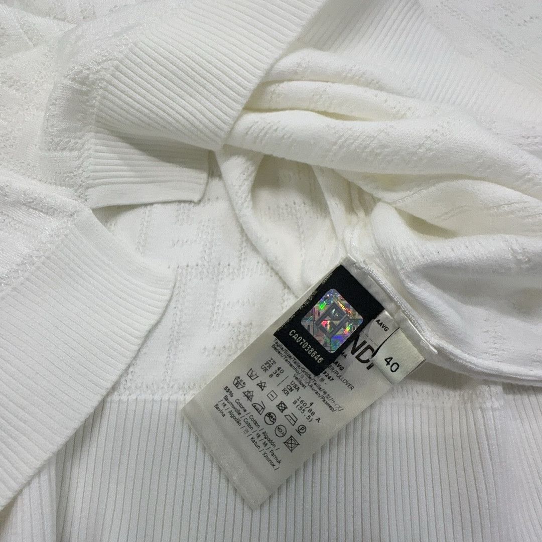 Fendi Fendi FF Logo Knit Top IT 40 Size S / US 4 / IT 40 - 3 Thumbnail