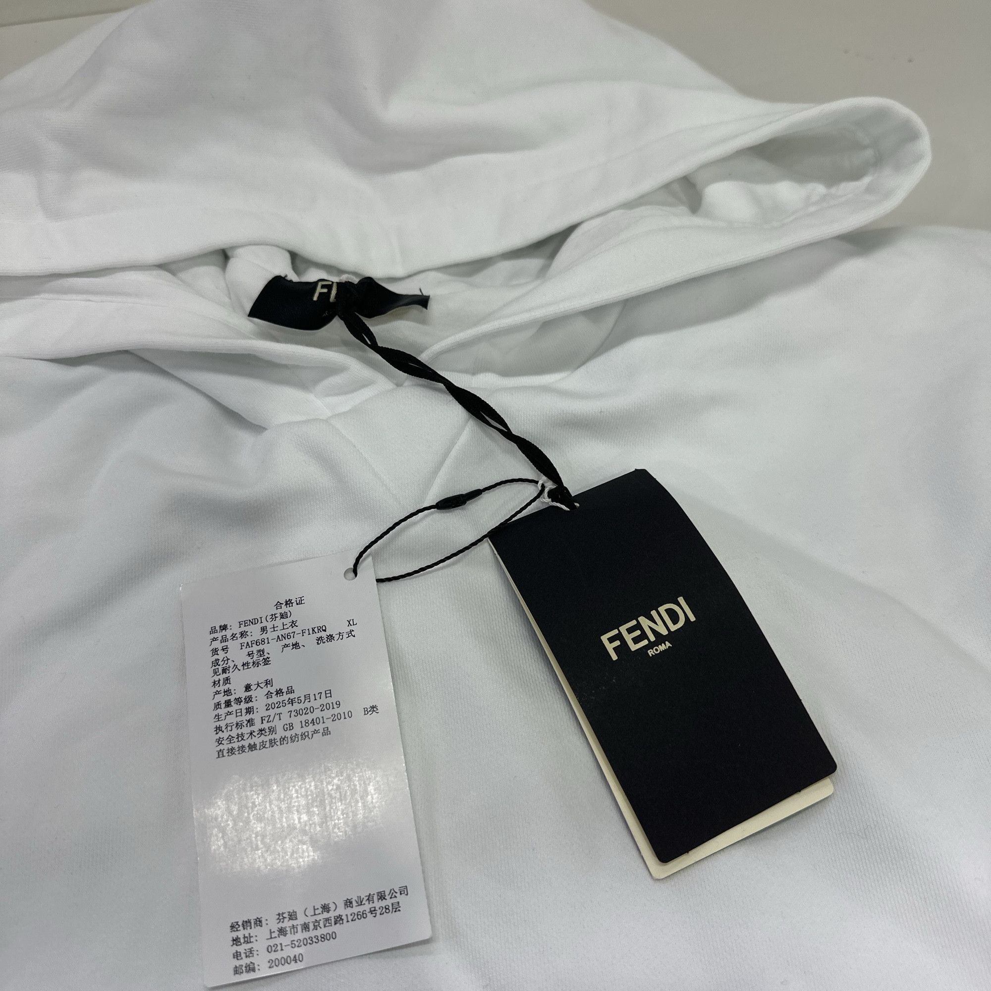 Fendi Fendi FF Logo Panel Hoodie Size XL Size US XL / EU 56 / 4 - 3 Thumbnail