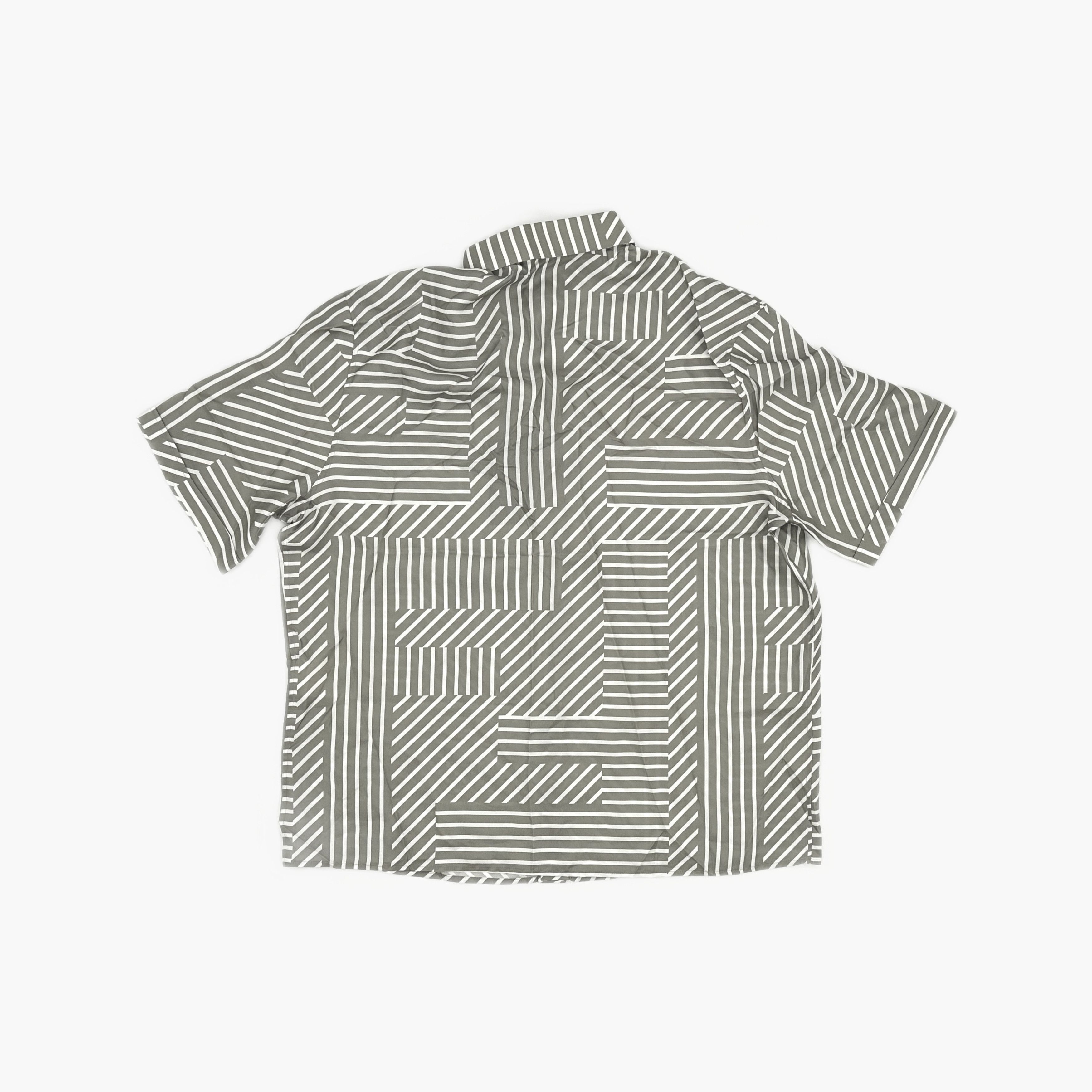 Fendi Fendi Macro FF Shadow Striped Silk Shirt Size L Size US L / EU 52-54 / 3 - 2 Thumbnail