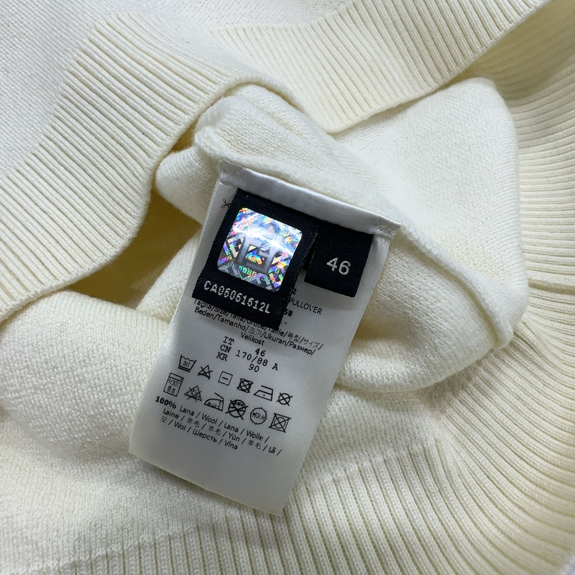 Fendi Fendi Logo Trim Knit Sweater White Size S Size US S / EU 44-46 / 1 - 3 Thumbnail