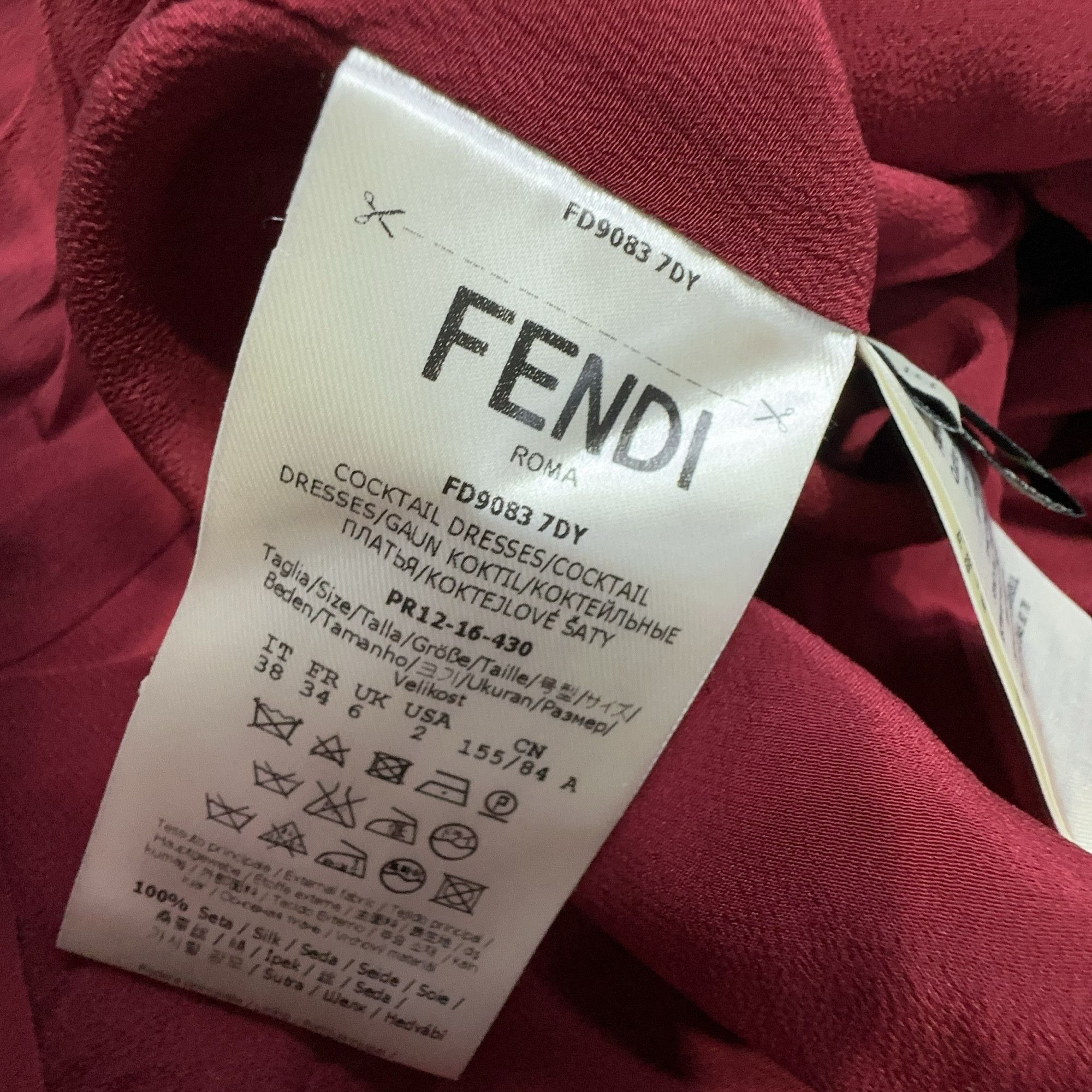 Fendi Fendi Silk Dress Size 38 Size XS / US 0-2 / IT 36-38 - 4 Thumbnail