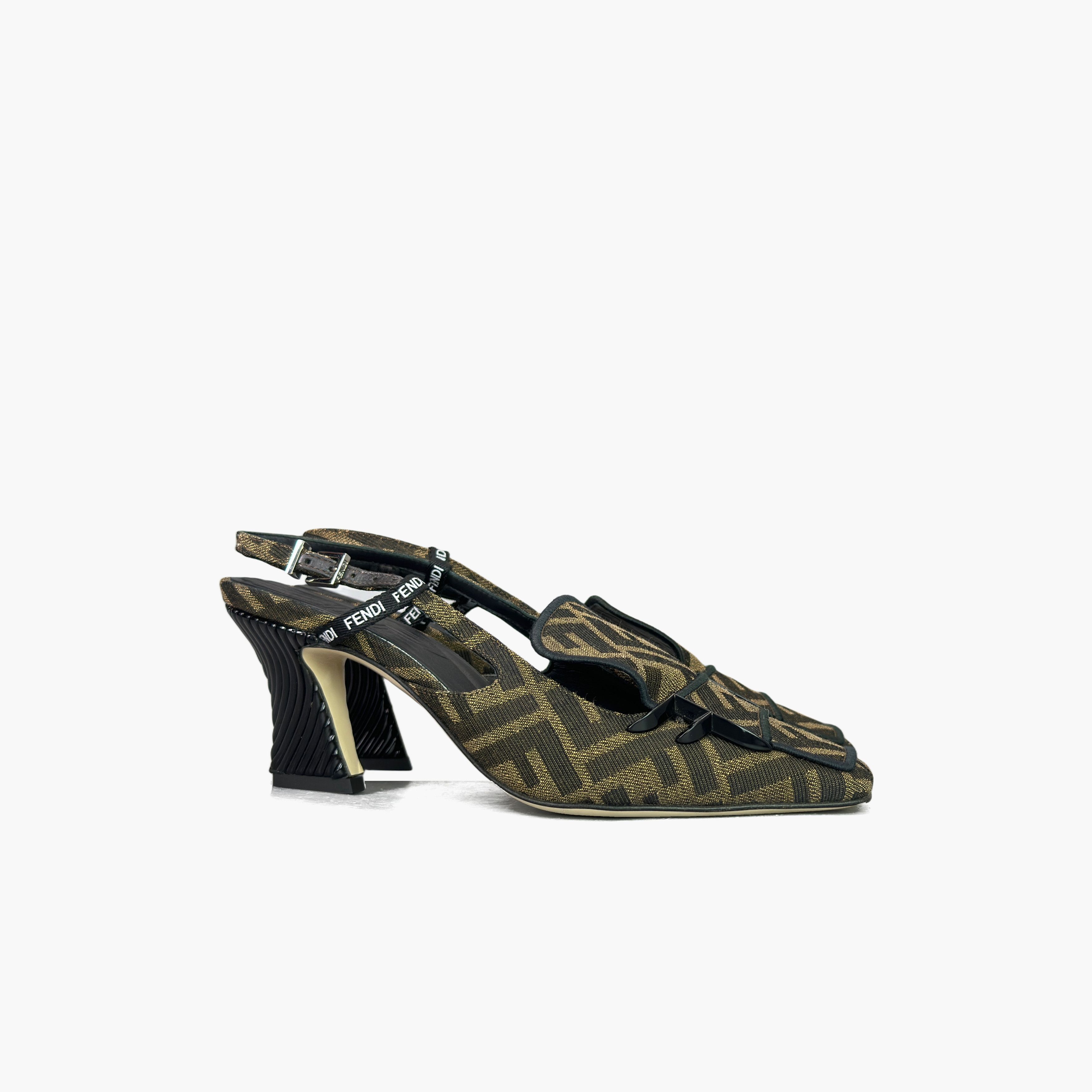 Fendi Fendi FF Monogram Slingback Heels Size 35 Size US 5 / IT 35 - 4 Thumbnail