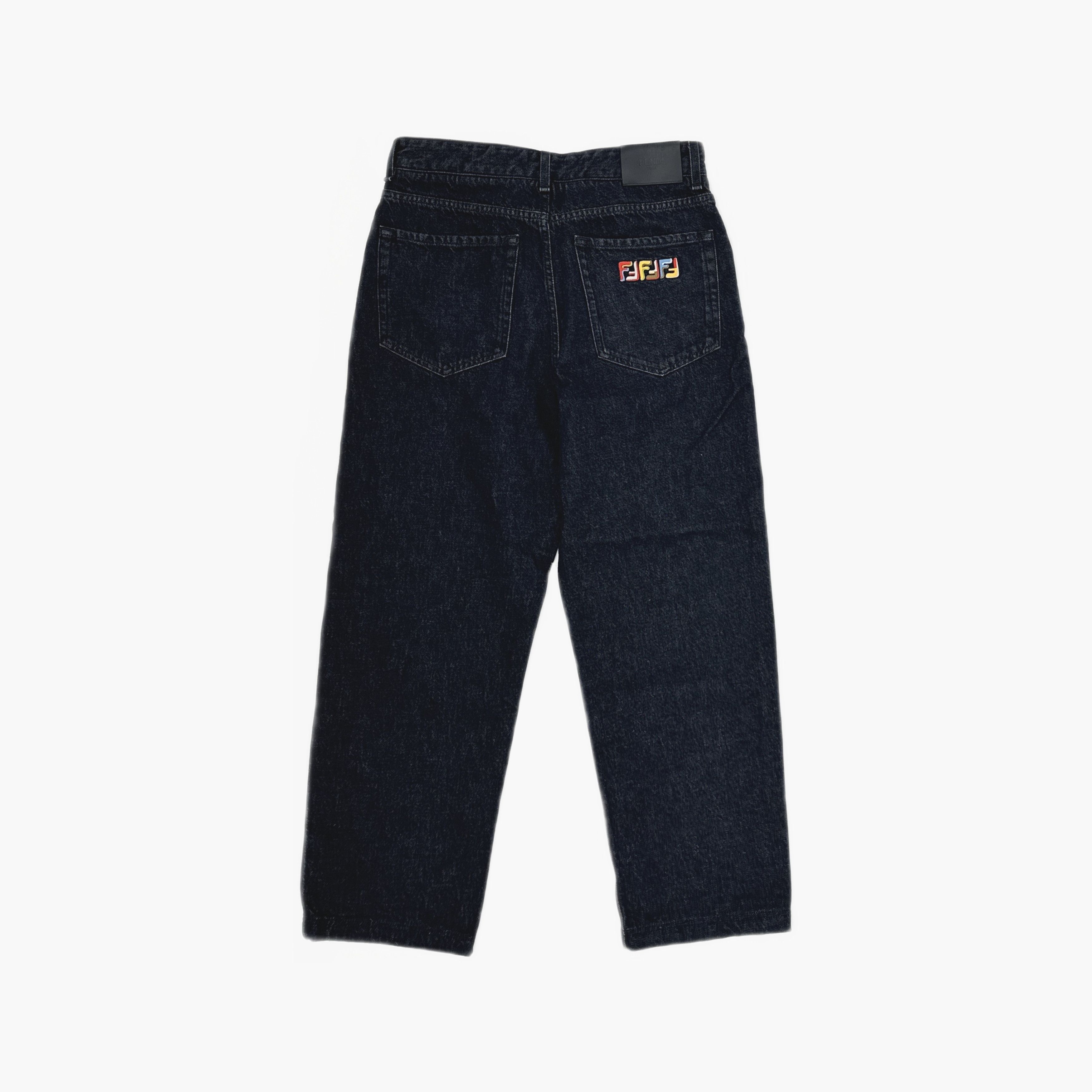 Fendi Fendi Logo Patch Straight Jeans Black Size 32 Size US 32 / EU 48 - 2 Thumbnail