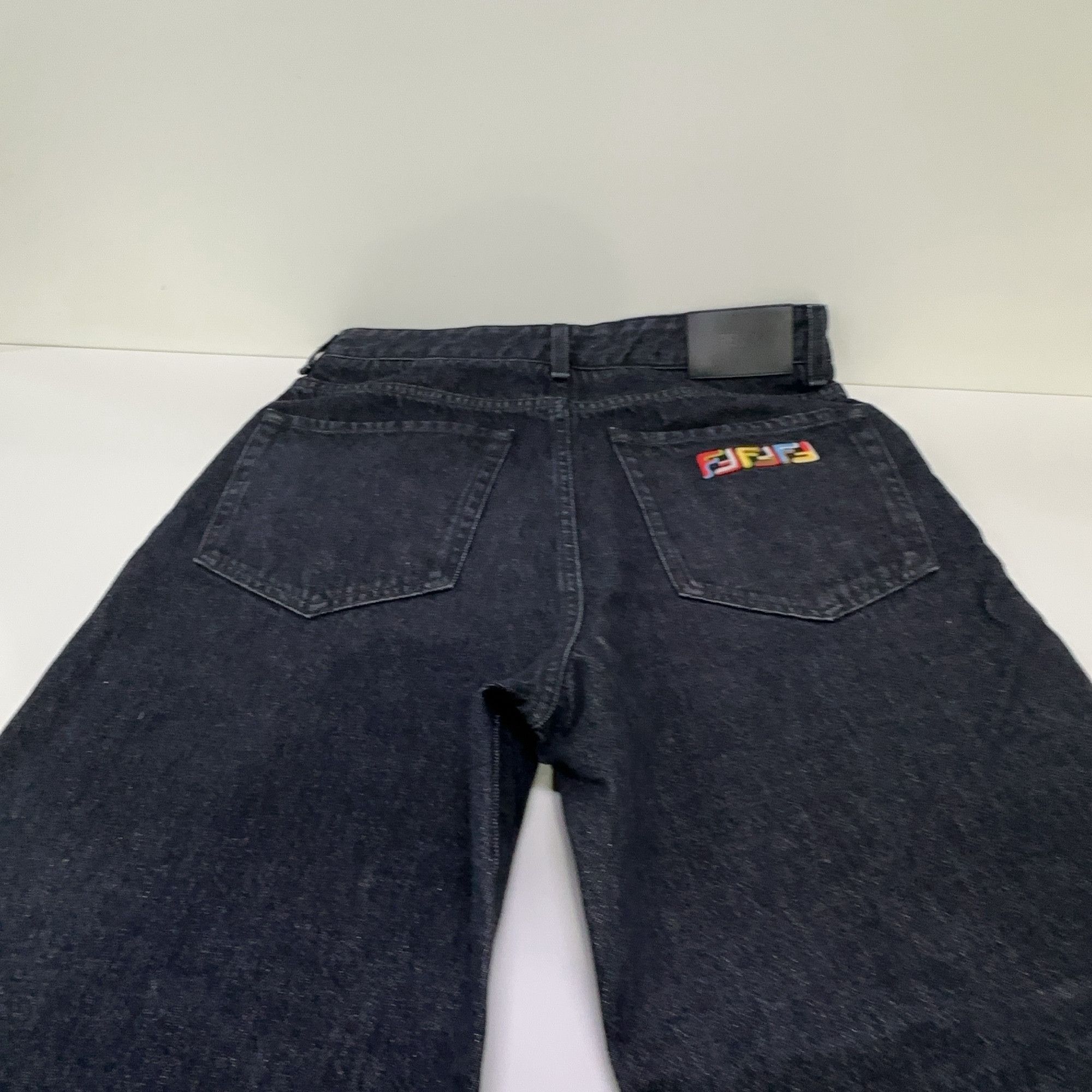 Fendi Fendi Logo Patch Straight Jeans Black Size 32 Size US 32 / EU 48 - 10 Thumbnail