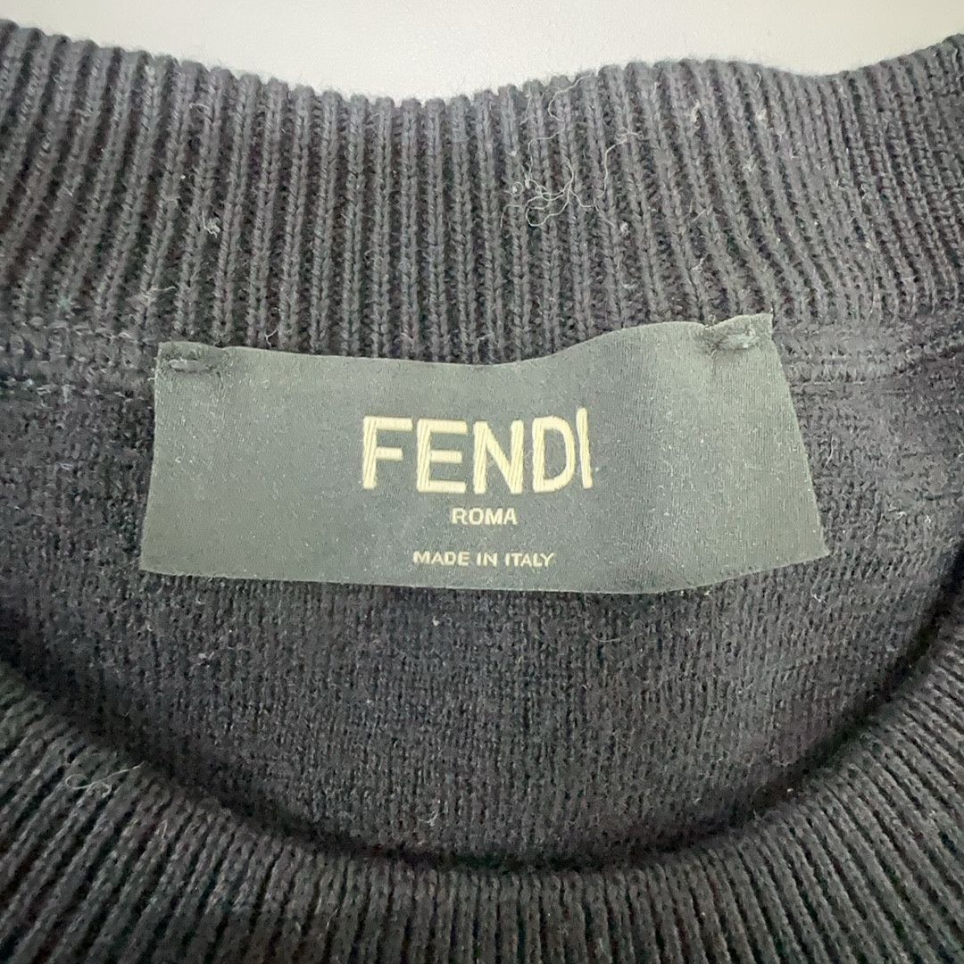 Fendi Fendi Think Monster Eyes Crewneck Sweater Size L Size US L / EU 52-54 / 3 - 3 Thumbnail