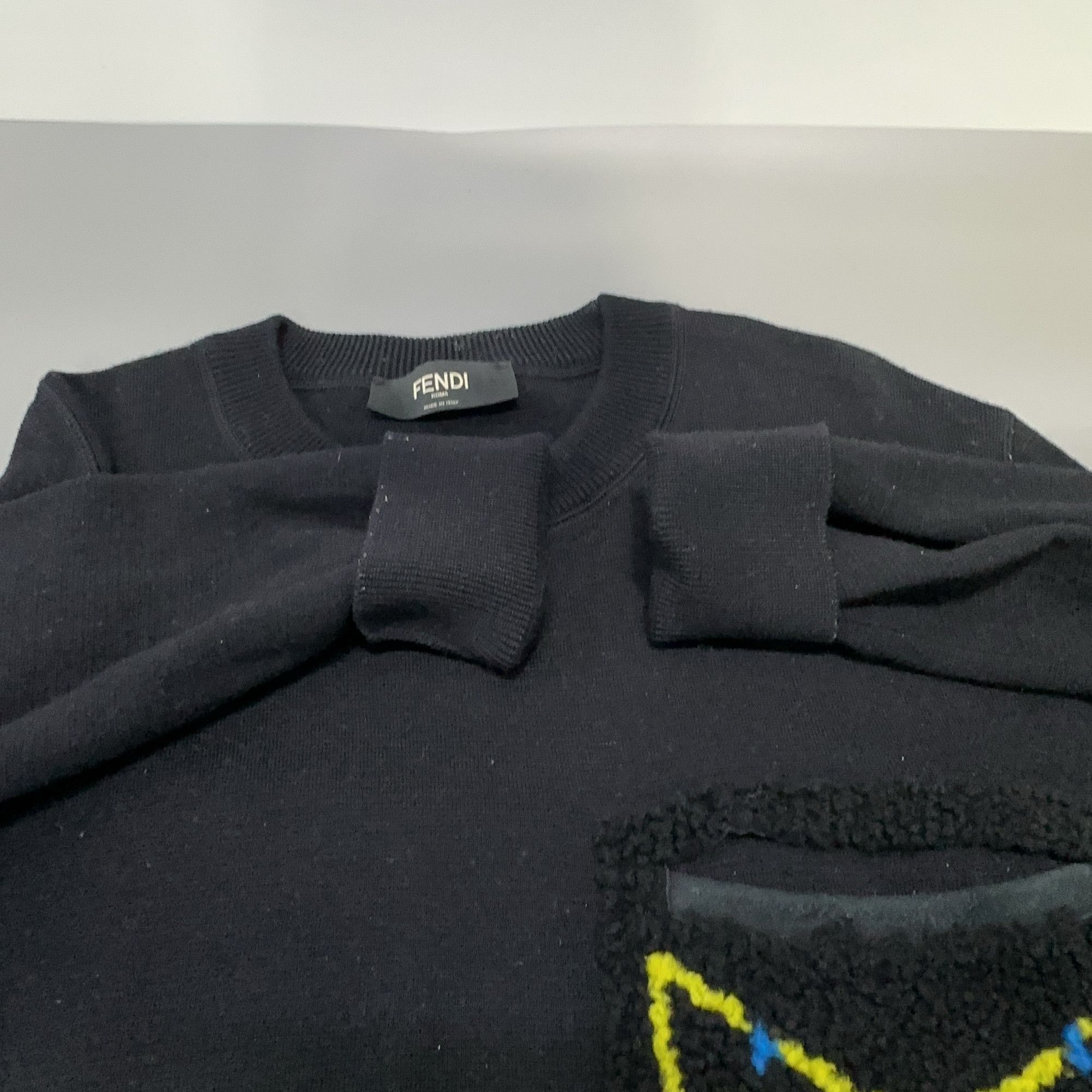 Fendi Fendi Think Monster Eyes Crewneck Sweater Size L Size US L / EU 52-54 / 3 - 7 Thumbnail