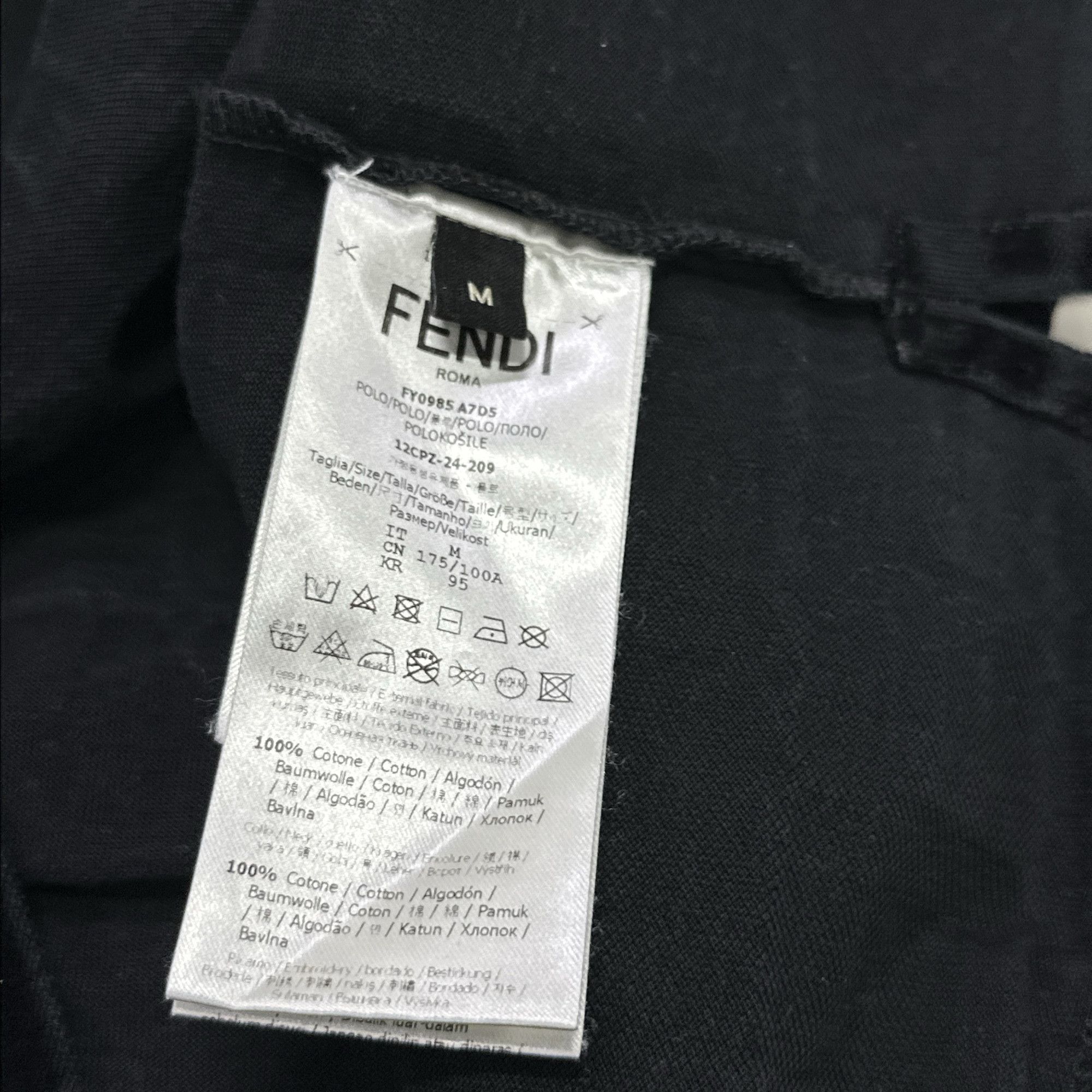 Fendi Fendi Monogram Polo Shirt Size M Size US M / EU 48-50 / 2 - 3 Thumbnail