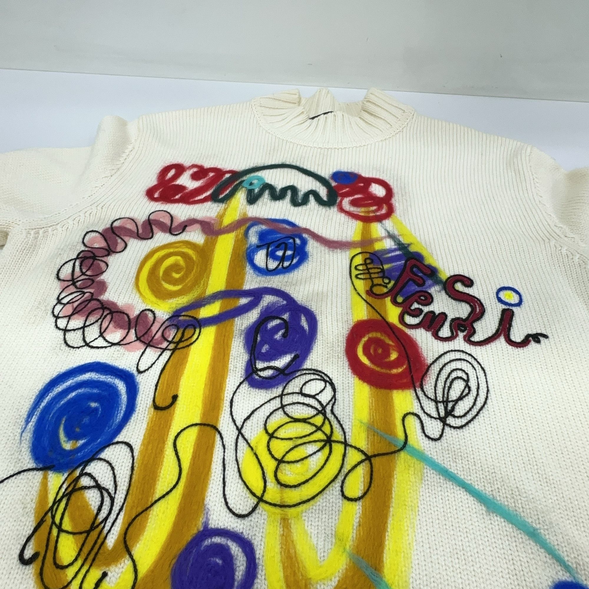 Fendi Fendi Abstract Design Sweater Size M Size US M / EU 48-50 / 2 - 6 Thumbnail