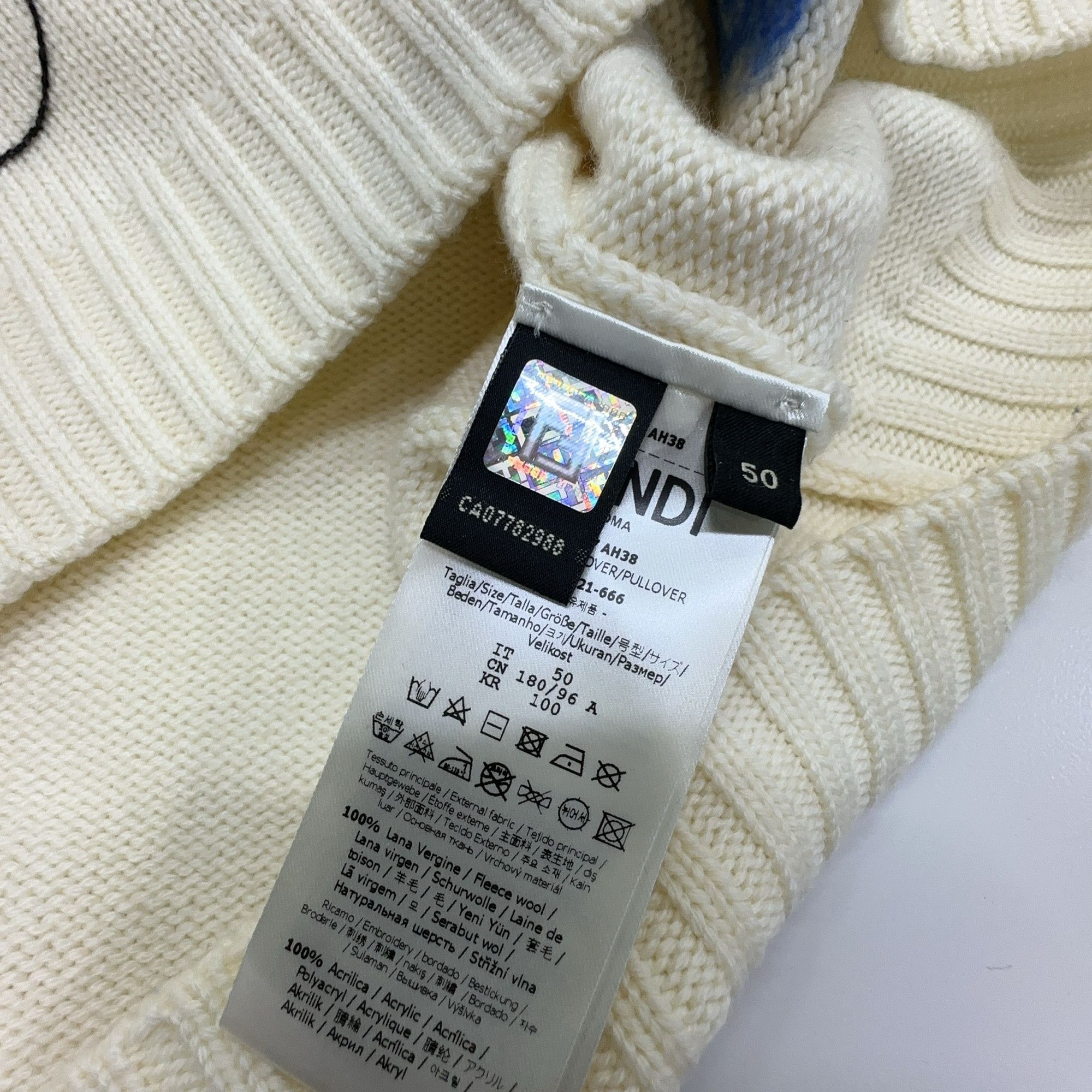 Fendi Fendi Abstract Design Sweater Size M Size US M / EU 48-50 / 2 - 3 Thumbnail