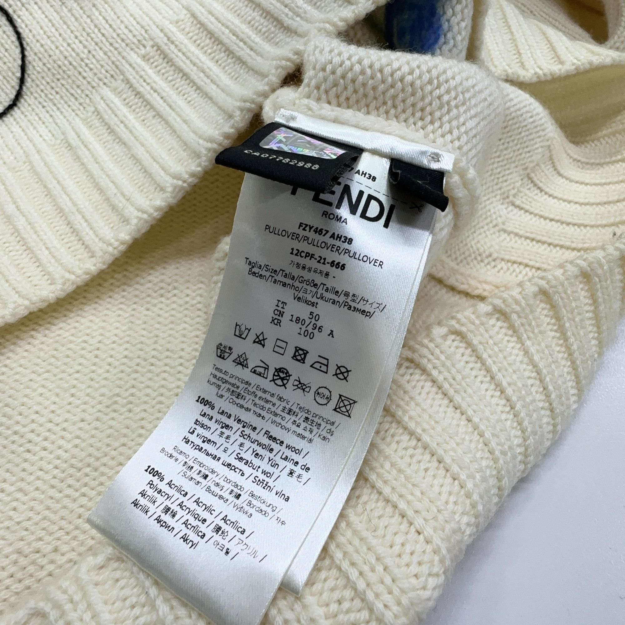 Fendi Fendi Abstract Design Sweater Size M Size US M / EU 48-50 / 2 - 4 Thumbnail