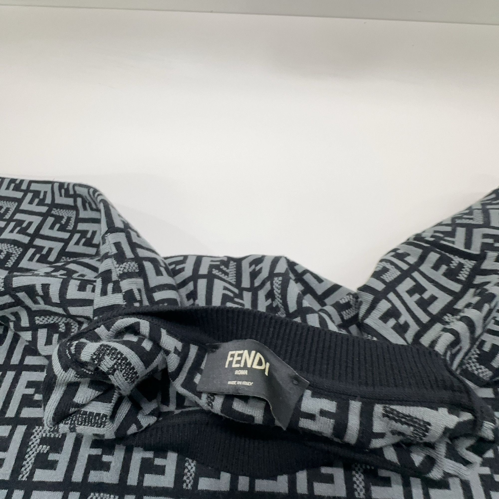 Fendi Fendi FF Logo Knit Short Sleeve T-Shirt Size M Size US M / EU 48-50 / 2 - 5 Thumbnail
