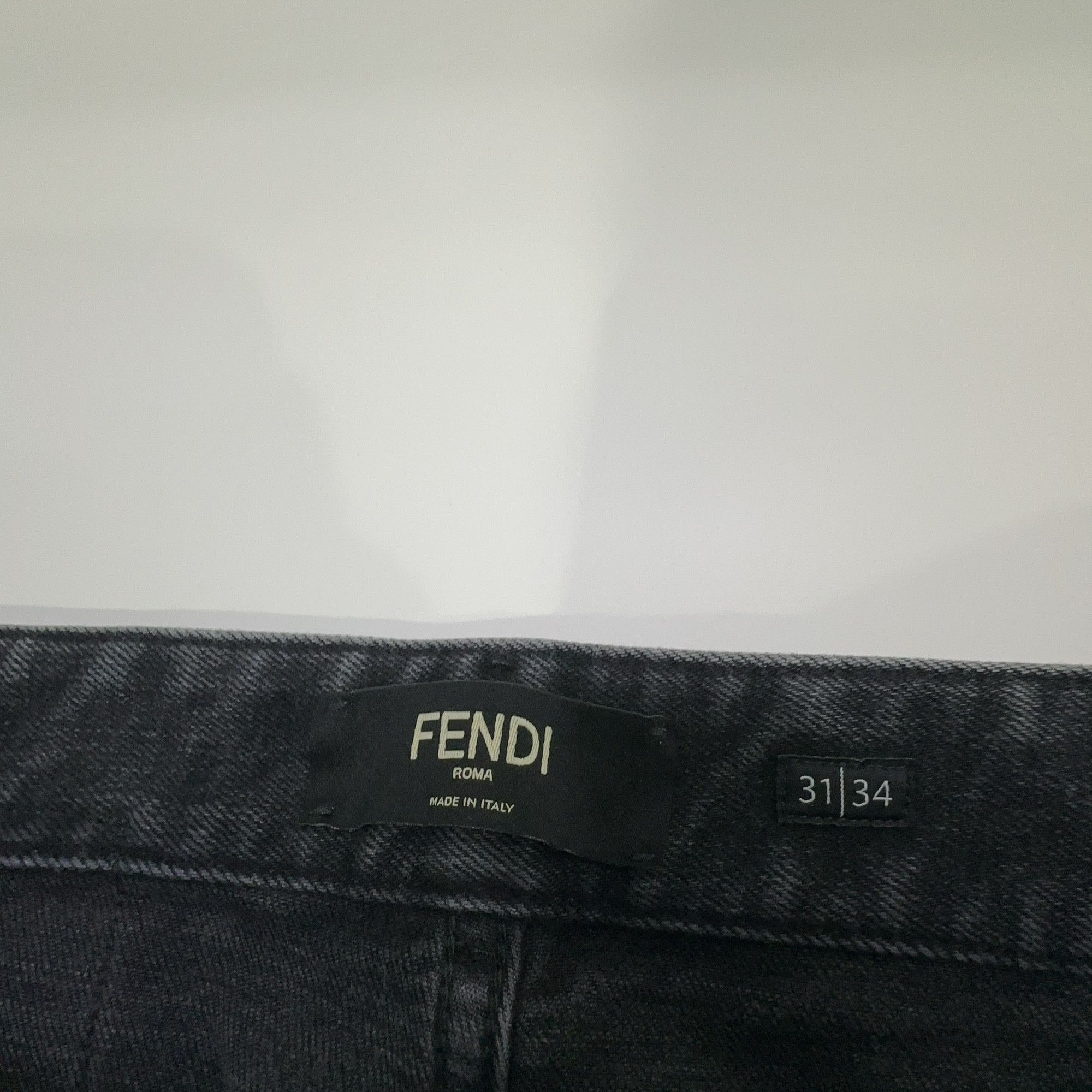 Fendi Fendi Black Denim Jeans Size 31 Size US 31 - 3 Thumbnail