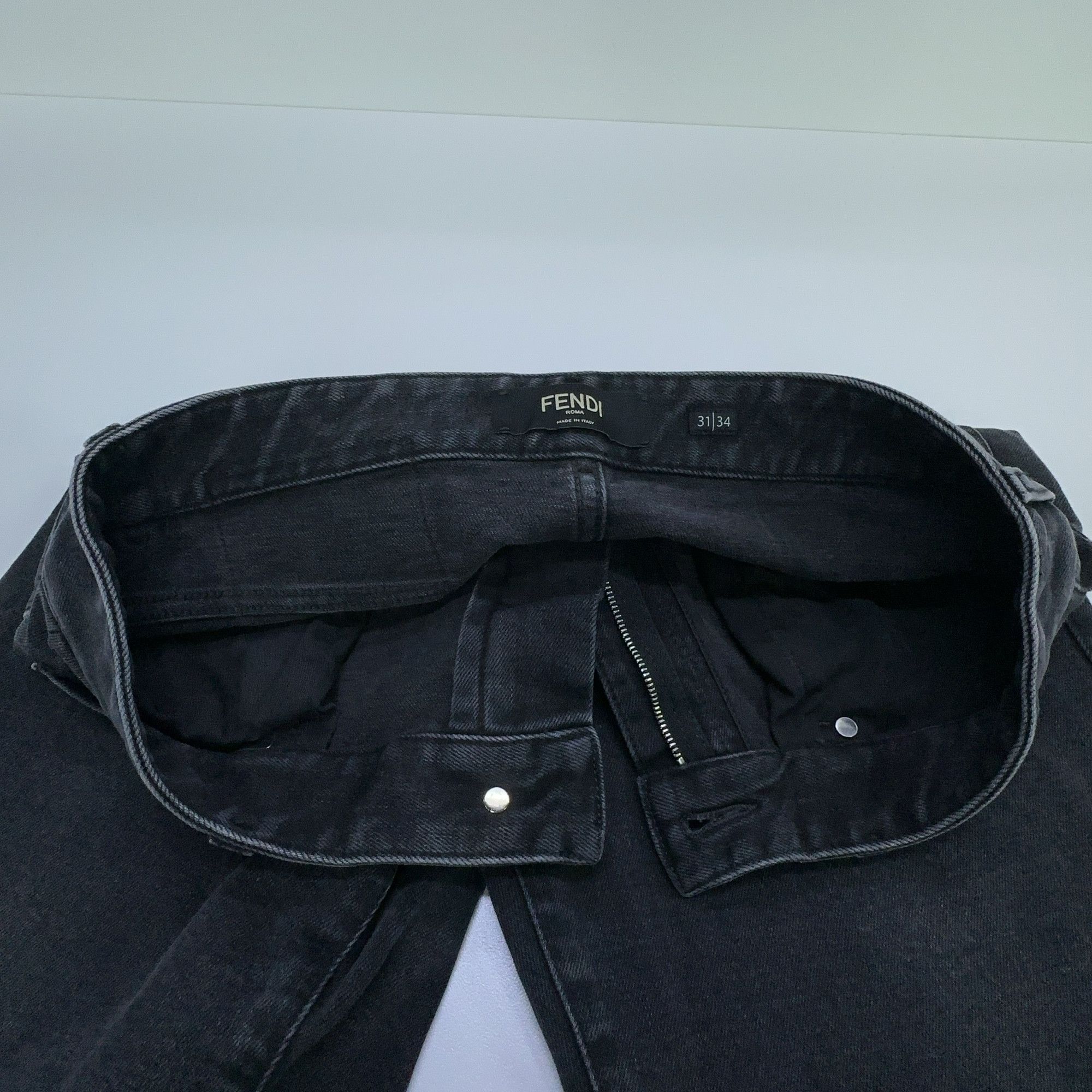 Fendi Fendi Black Denim Jeans Size 31 Size US 31 - 5 Thumbnail
