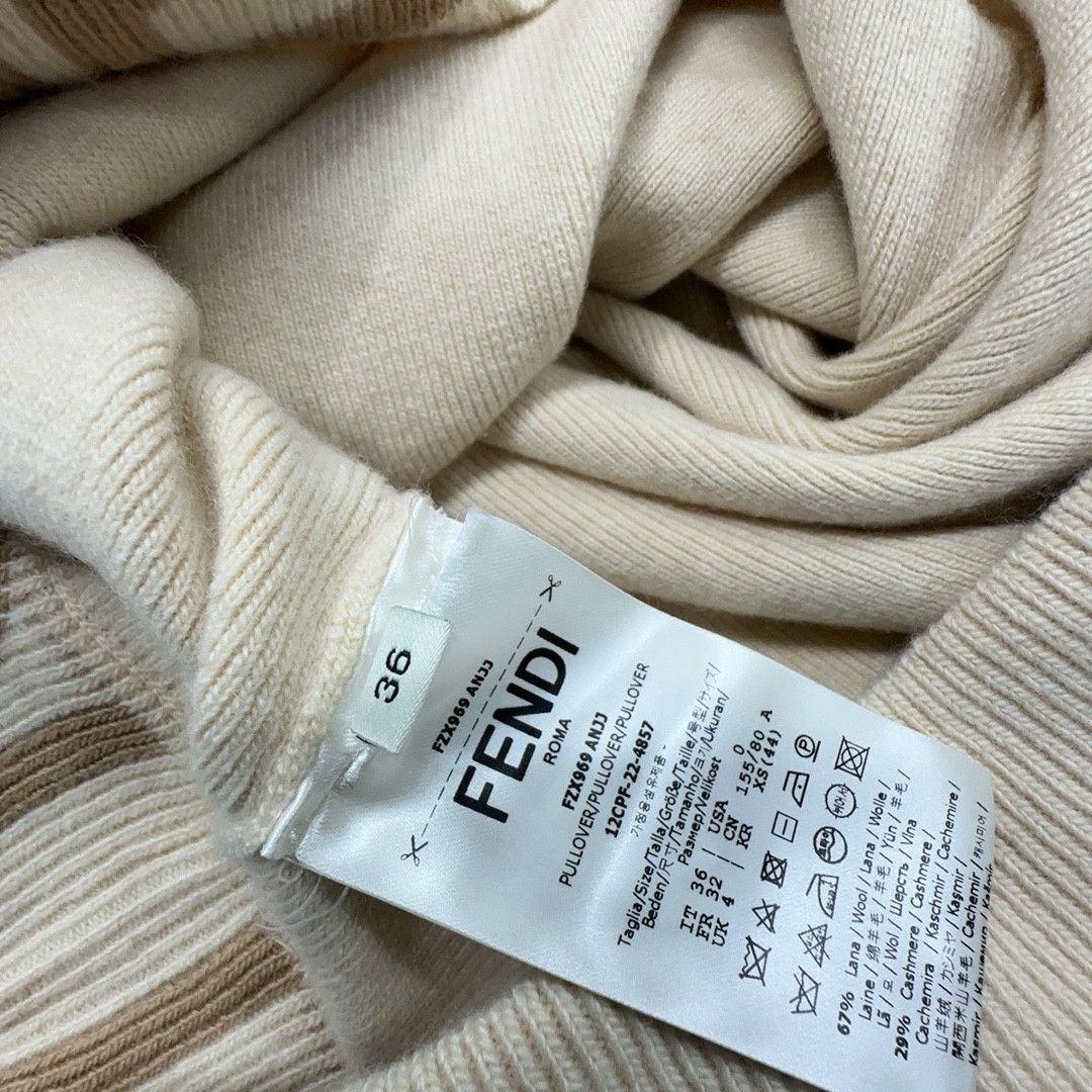 Fendi Fendi Logo Knit Sweater Size 36 Size XS / US 0-2 / IT 36-38 - 3 Thumbnail