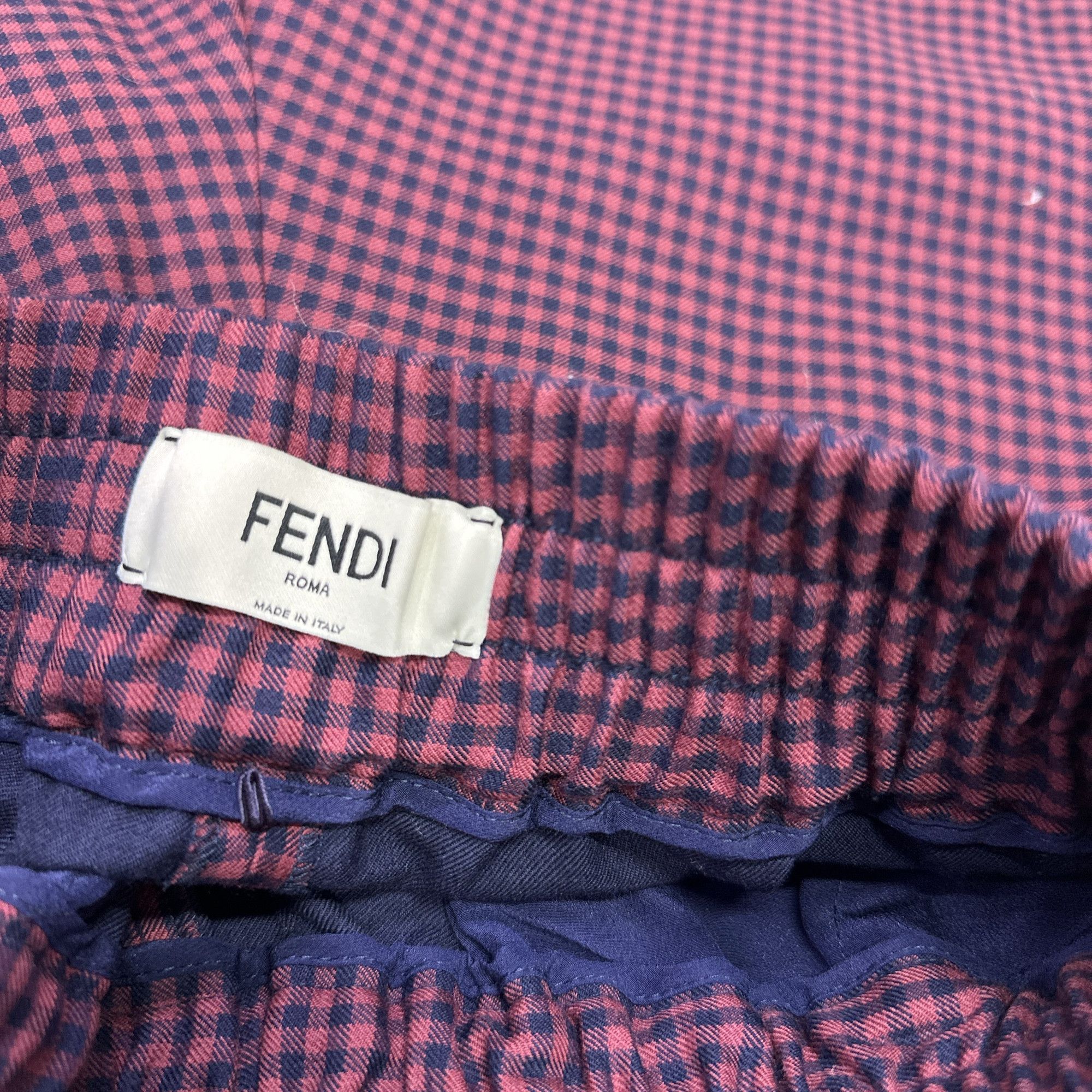 Fendi Fendi Gingham Shorts Size 38 Size 26" / US 2 / IT 38 - 3 Thumbnail