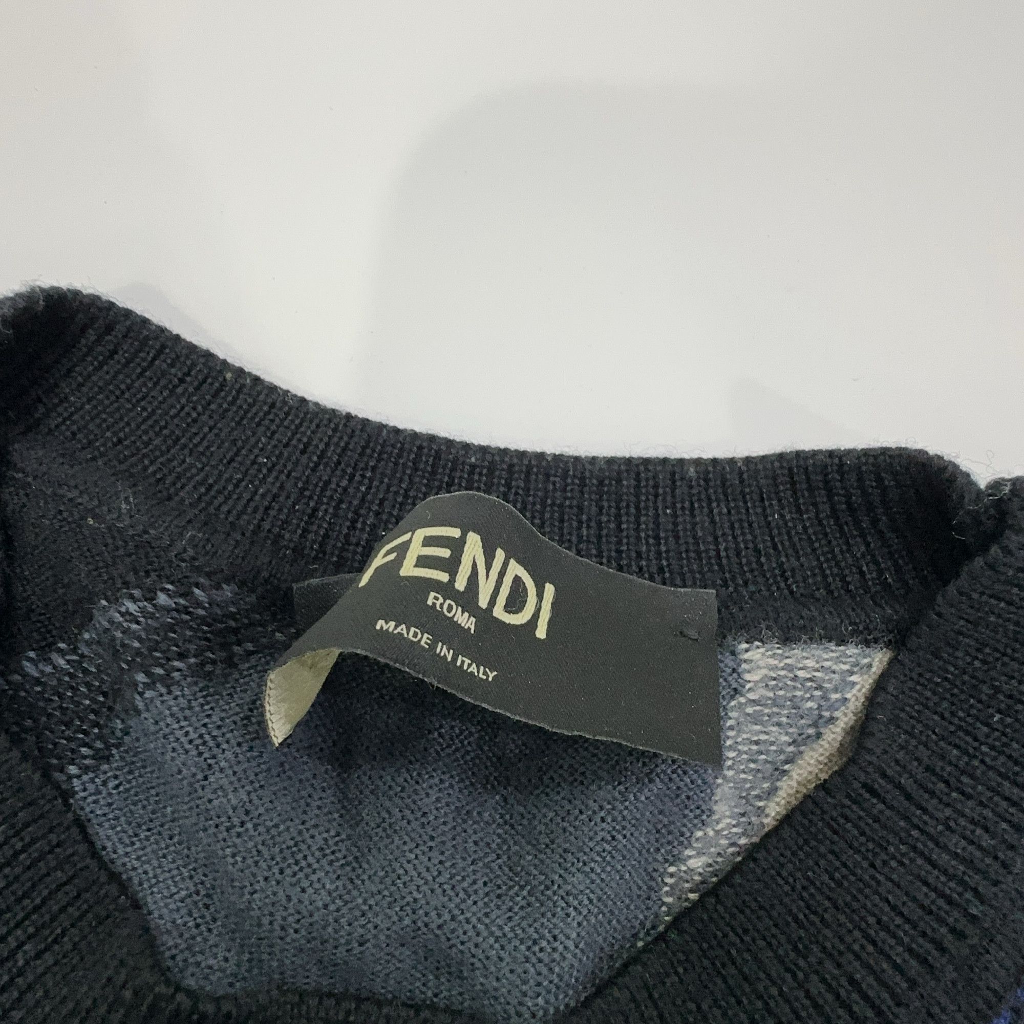 Fendi Fendi FF Logo Pattern Knit Sweater Size 48 Size US M / EU 48-50 / 2 - 4 Thumbnail