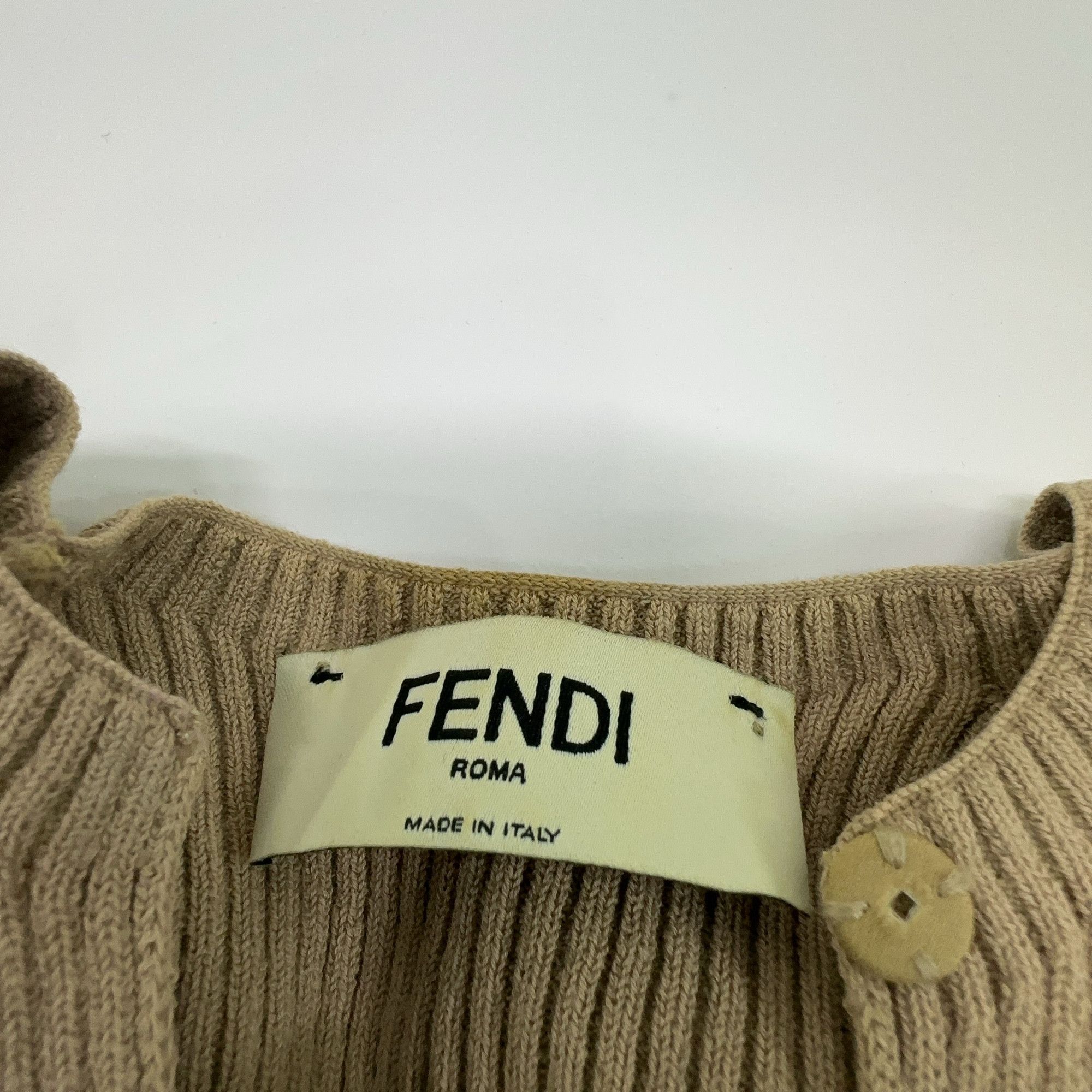Fendi Fendi Ribbed Knit Cardigan Size IT 38 Size XS / US 0-2 / IT 36-38 - 3 Thumbnail
