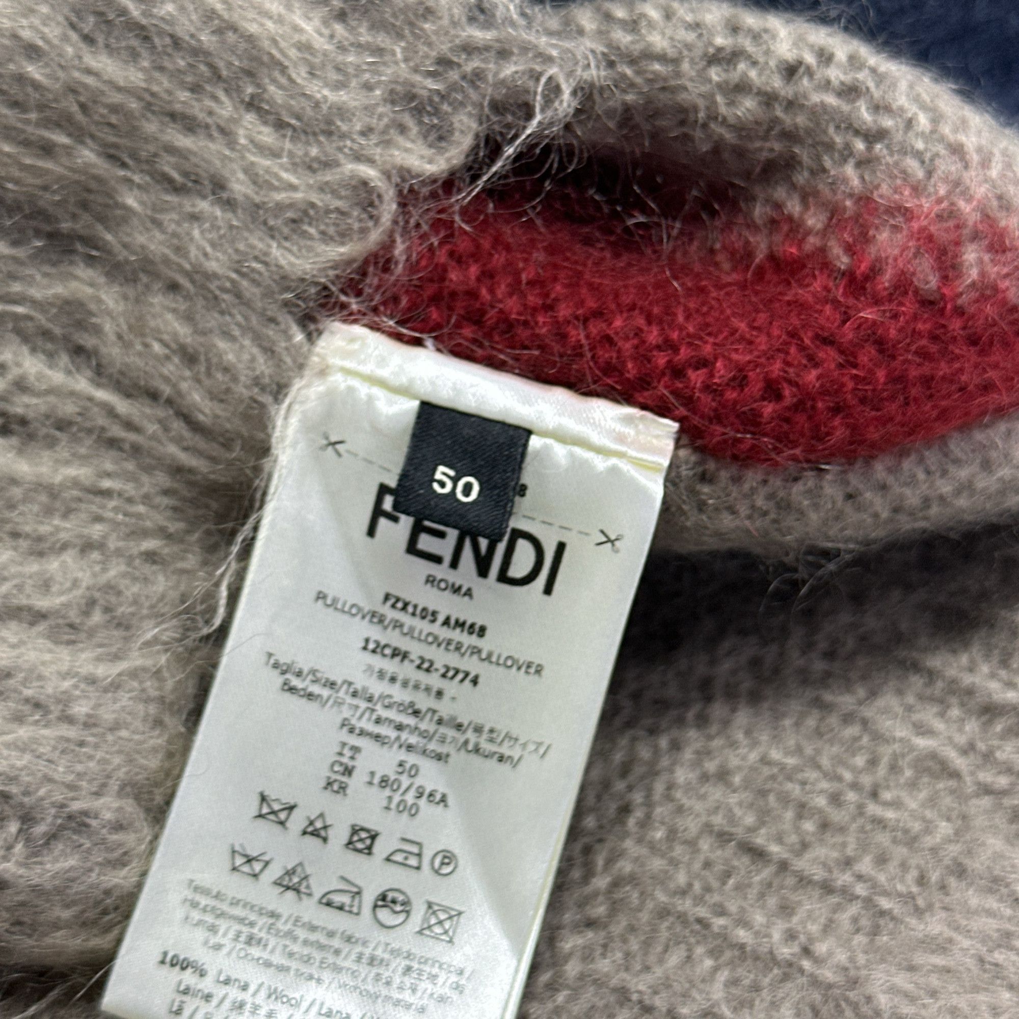 Fendi Fendi Multi-Color Wool Sweater Size M Size US M / EU 48-50 / 2 - 4 Thumbnail