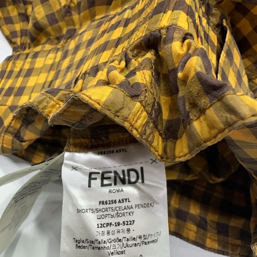 Fendi Fendi Checkered Shorts Size 38 Size 26" / US 2 / IT 38 - 5 Thumbnail