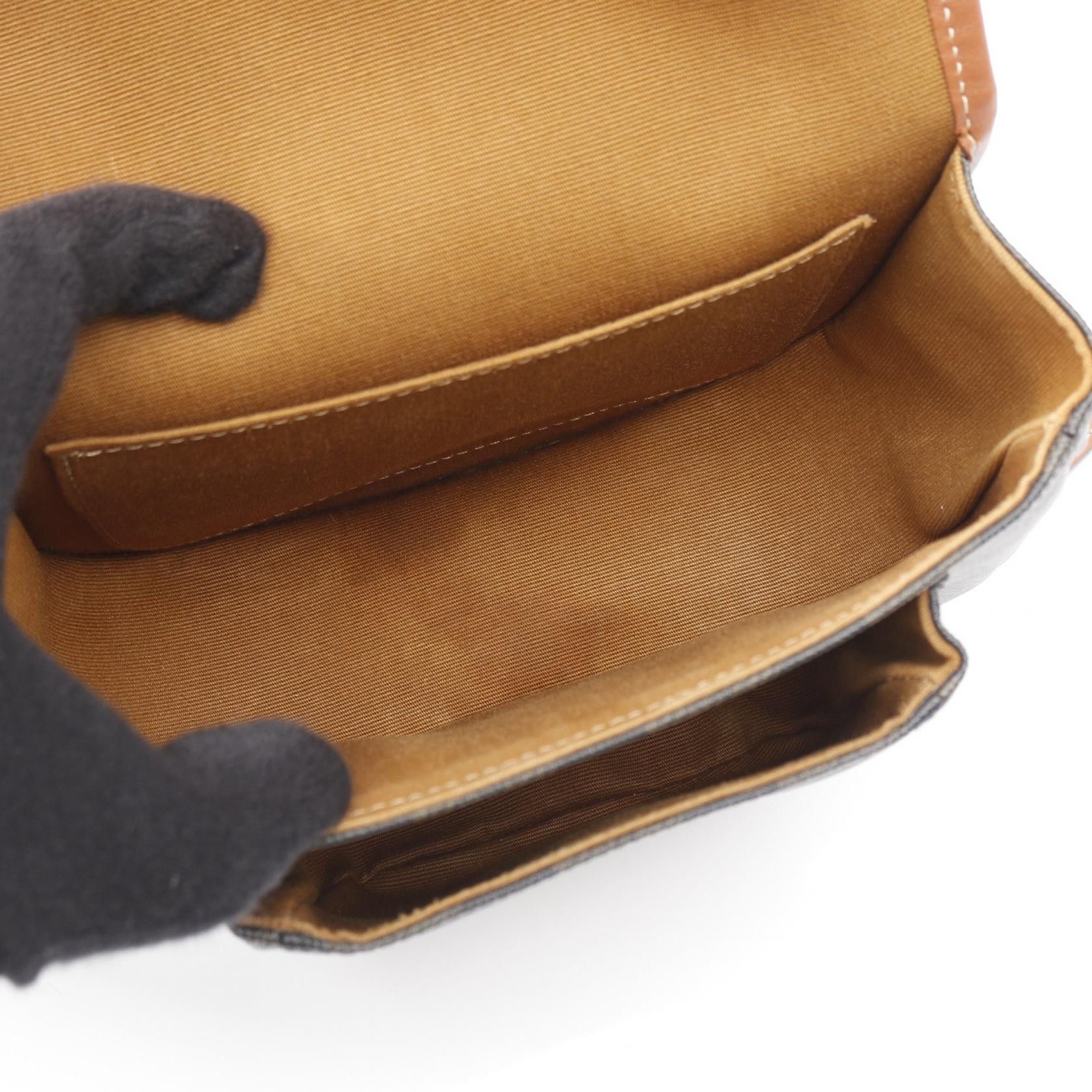 Celine Celine CELINE Folco Medium PVC Coated Canvas Leather Shoulder Bag Plastic / Synthetic Shoulder Bag DUTY FREE for USA Size ONE SIZE - 3 Thumbnail