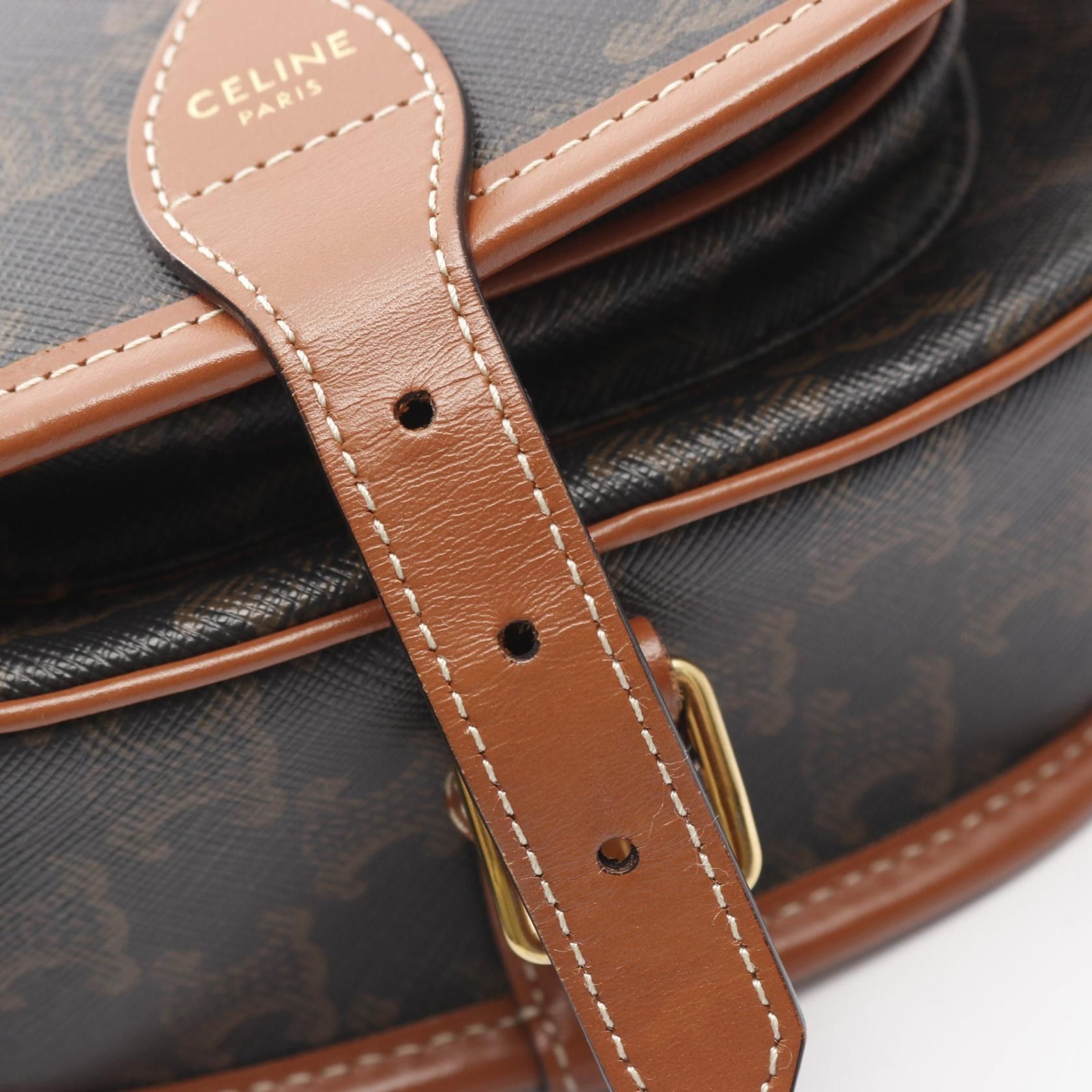 Celine Celine CELINE Folco Medium PVC Coated Canvas Leather Shoulder Bag Plastic / Synthetic Shoulder Bag DUTY FREE for USA Size ONE SIZE - 5 Thumbnail