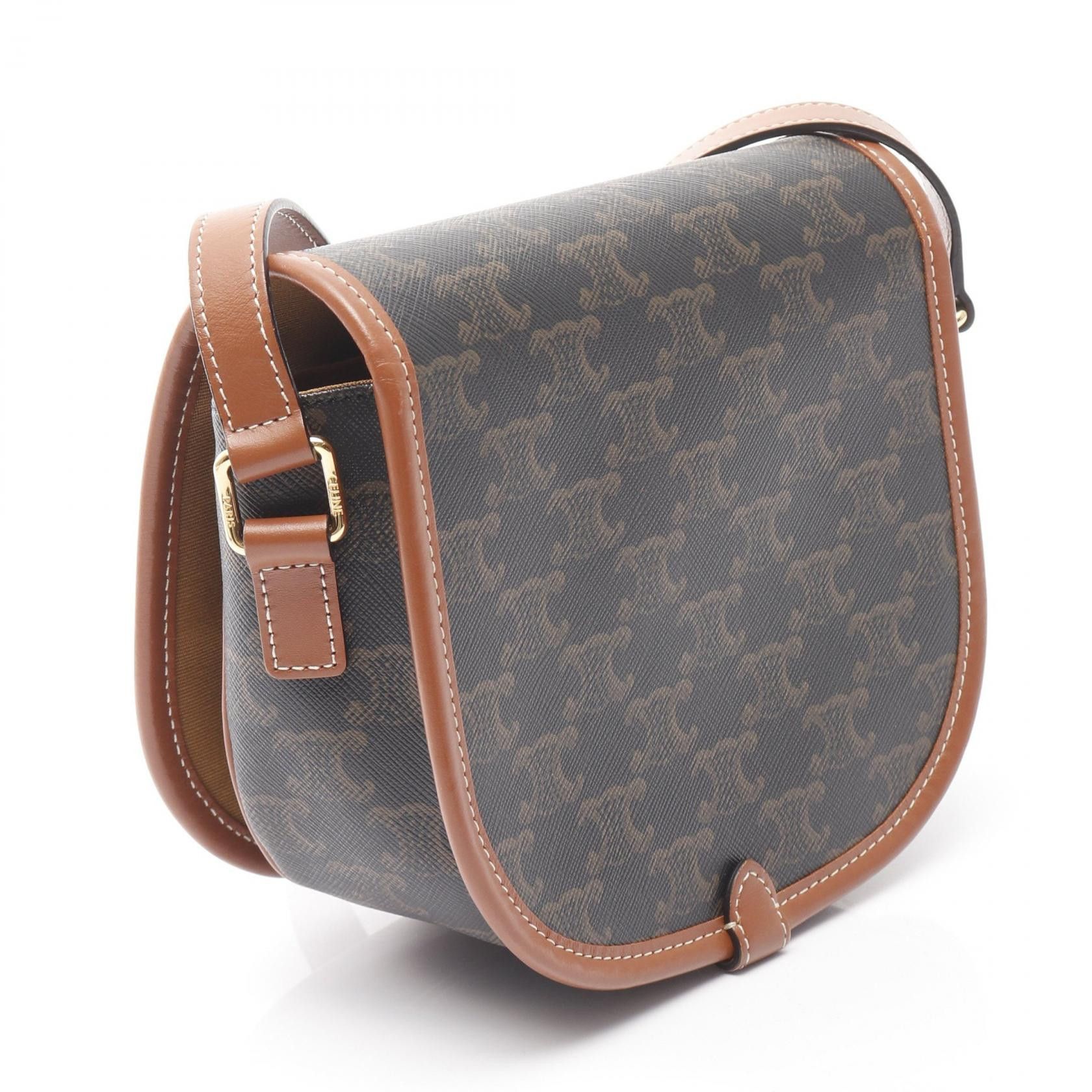 Celine Celine CELINE Folco Medium PVC Coated Canvas Leather Shoulder Bag Plastic / Synthetic Shoulder Bag DUTY FREE for USA Size ONE SIZE - 2 Thumbnail