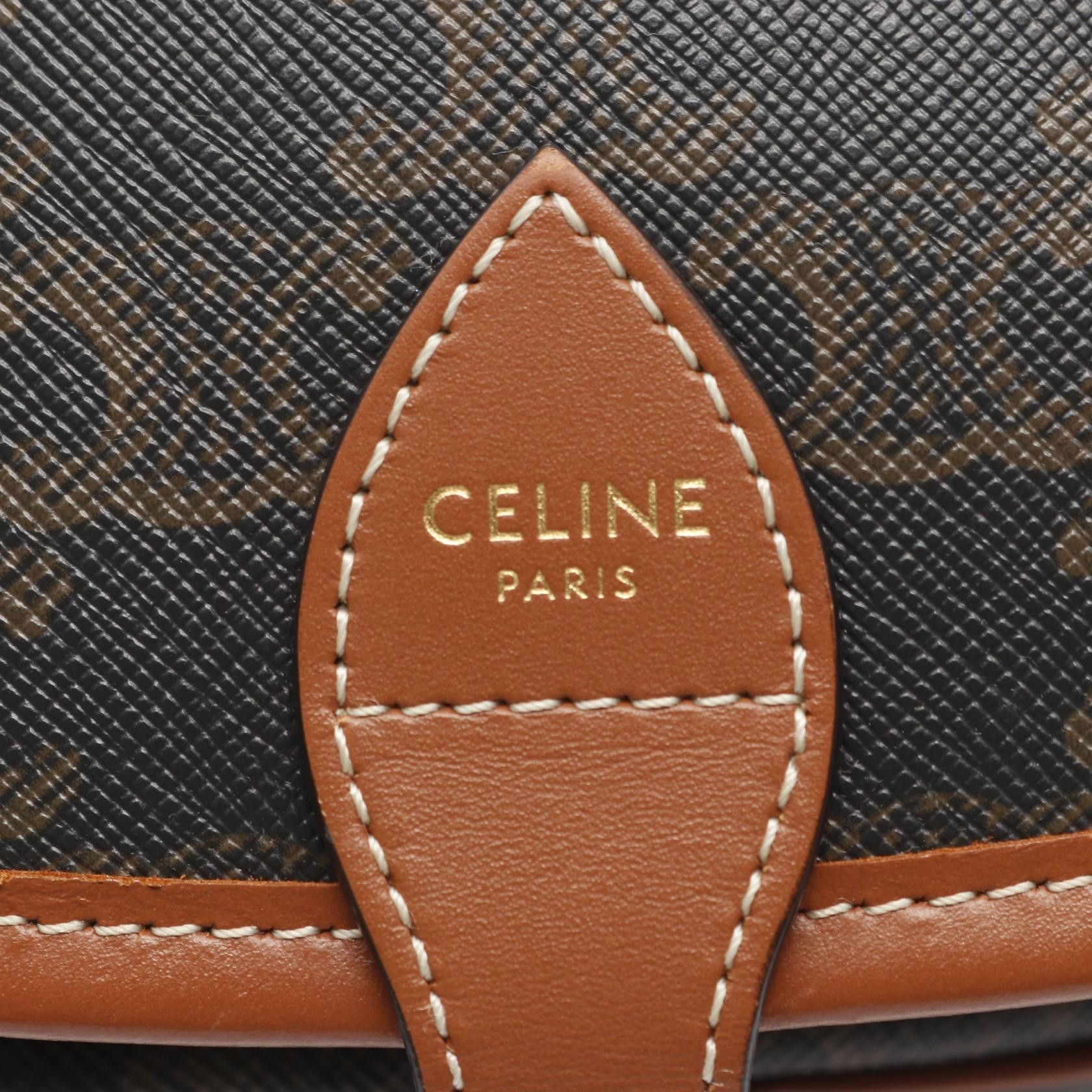 Celine Celine CELINE Folco Medium PVC Coated Canvas Leather Shoulder Bag Plastic / Synthetic Shoulder Bag DUTY FREE for USA Size ONE SIZE - 4 Thumbnail