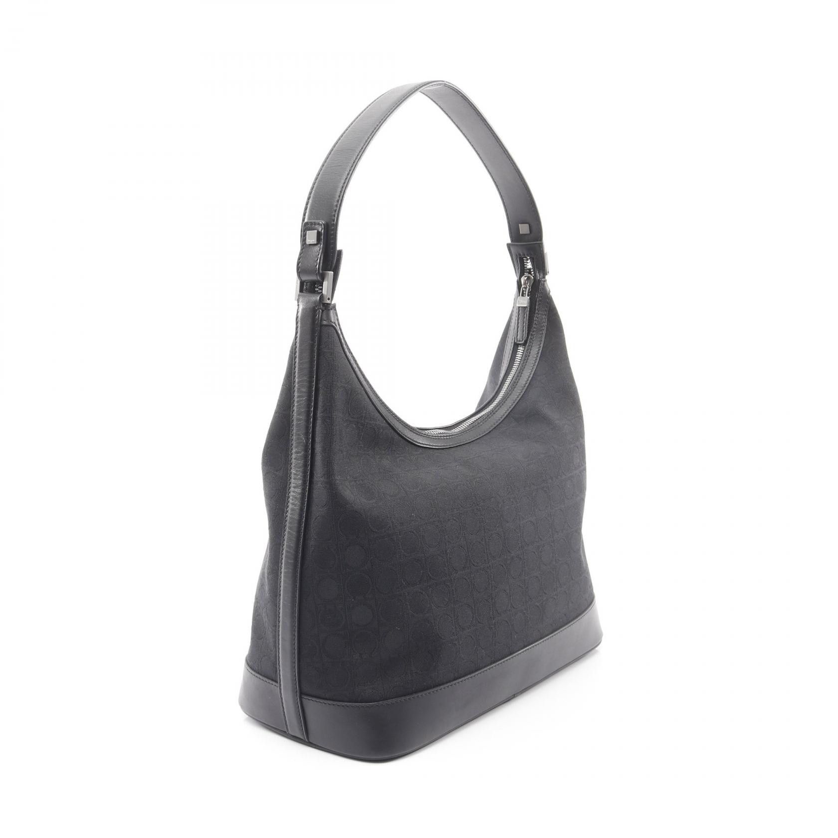Salvatore Ferragamo Salvatore Ferragamo Salvatore Ferragamo Gancini Canvas Leather Shoulder Bag Leather Shoulder Bag DUTY FREE for USA Size ONE SIZE - 2 Thumbnail