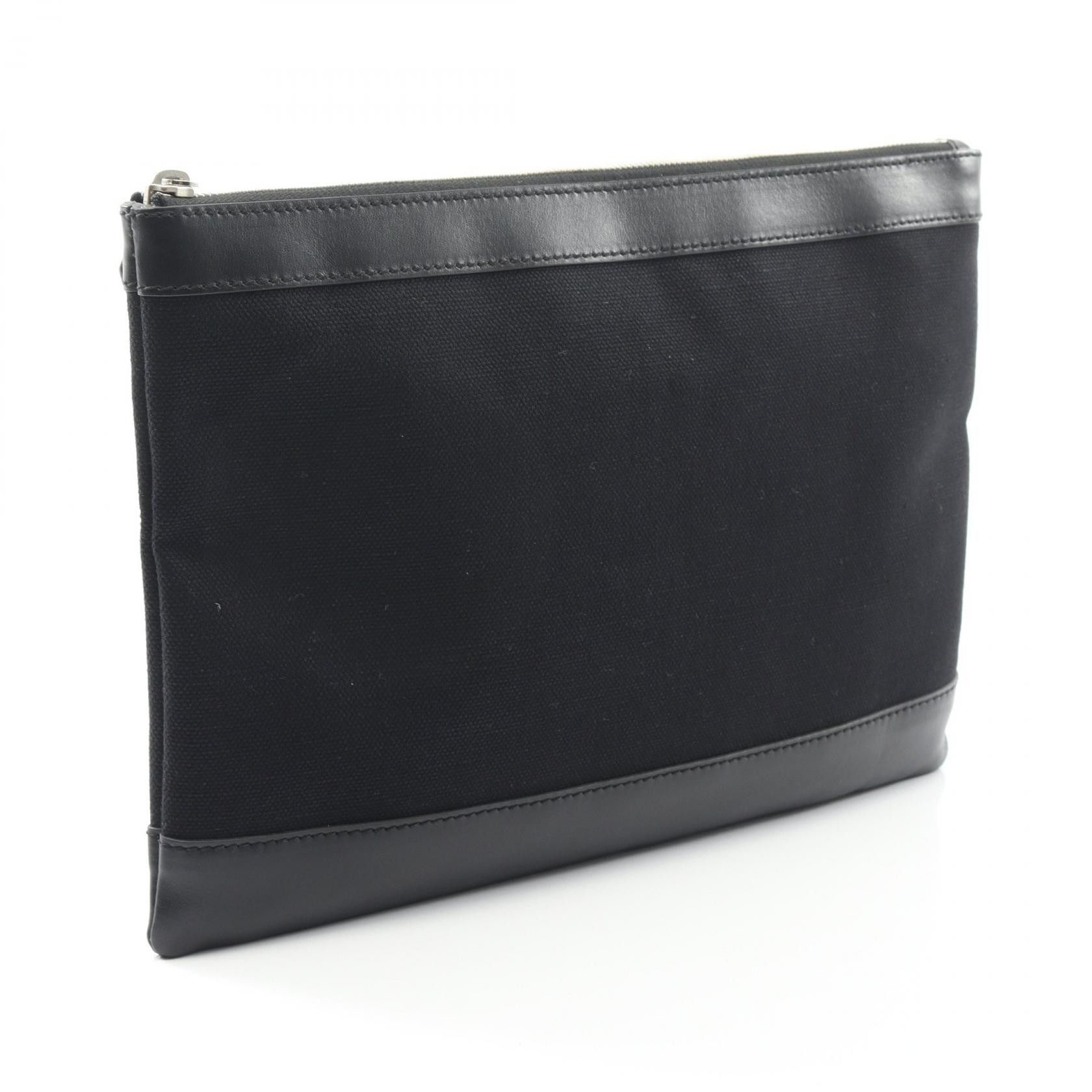 Balenciaga Balenciaga Balenciaga Navy Clip M Canvas Leather Clutch Bag Leather Clutch Bag 373834 DUTY FREE for USA Size ONE SIZE - 2 Thumbnail