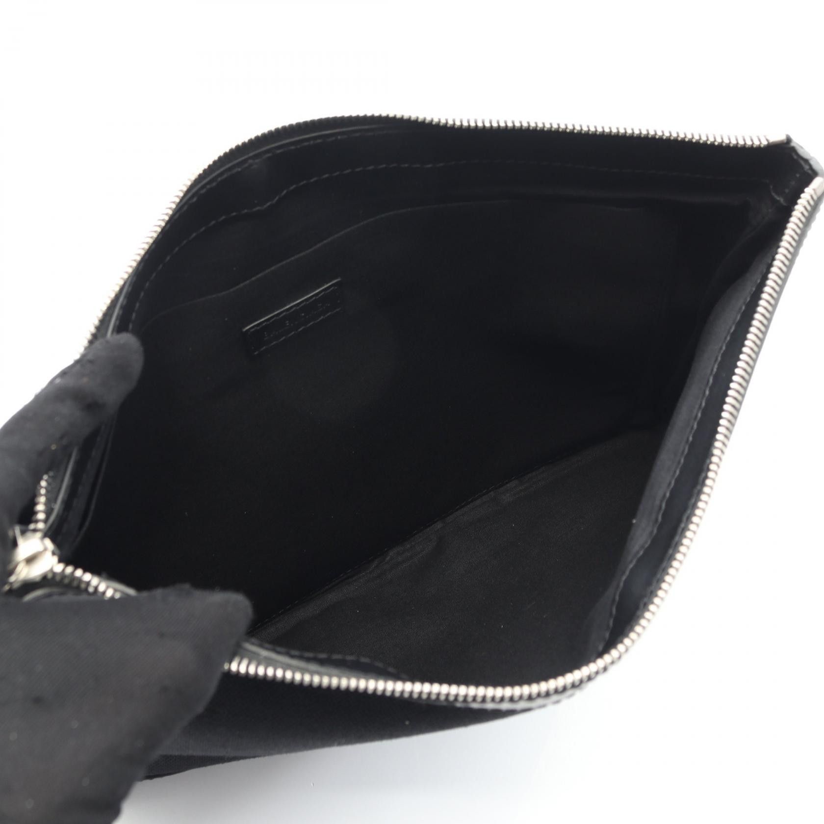 Balenciaga Balenciaga Balenciaga Navy Clip M Canvas Leather Clutch Bag Leather Clutch Bag 373834 DUTY FREE for USA Size ONE SIZE - 3 Thumbnail