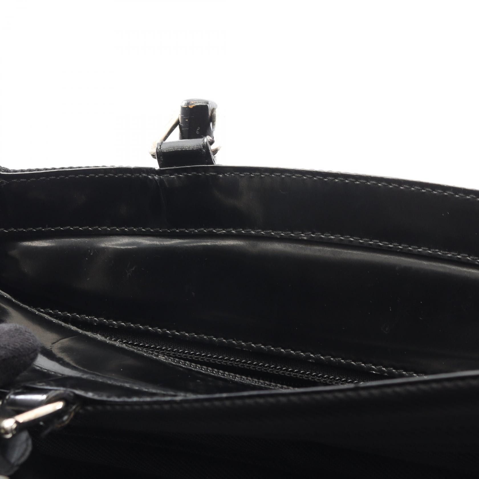 Gucci Gucci Gucci Bamboo Leather Nylon Canvas Handbag Leather Handbag 00219980353 DUTY FREE for USA Size ONE SIZE - 5 Thumbnail