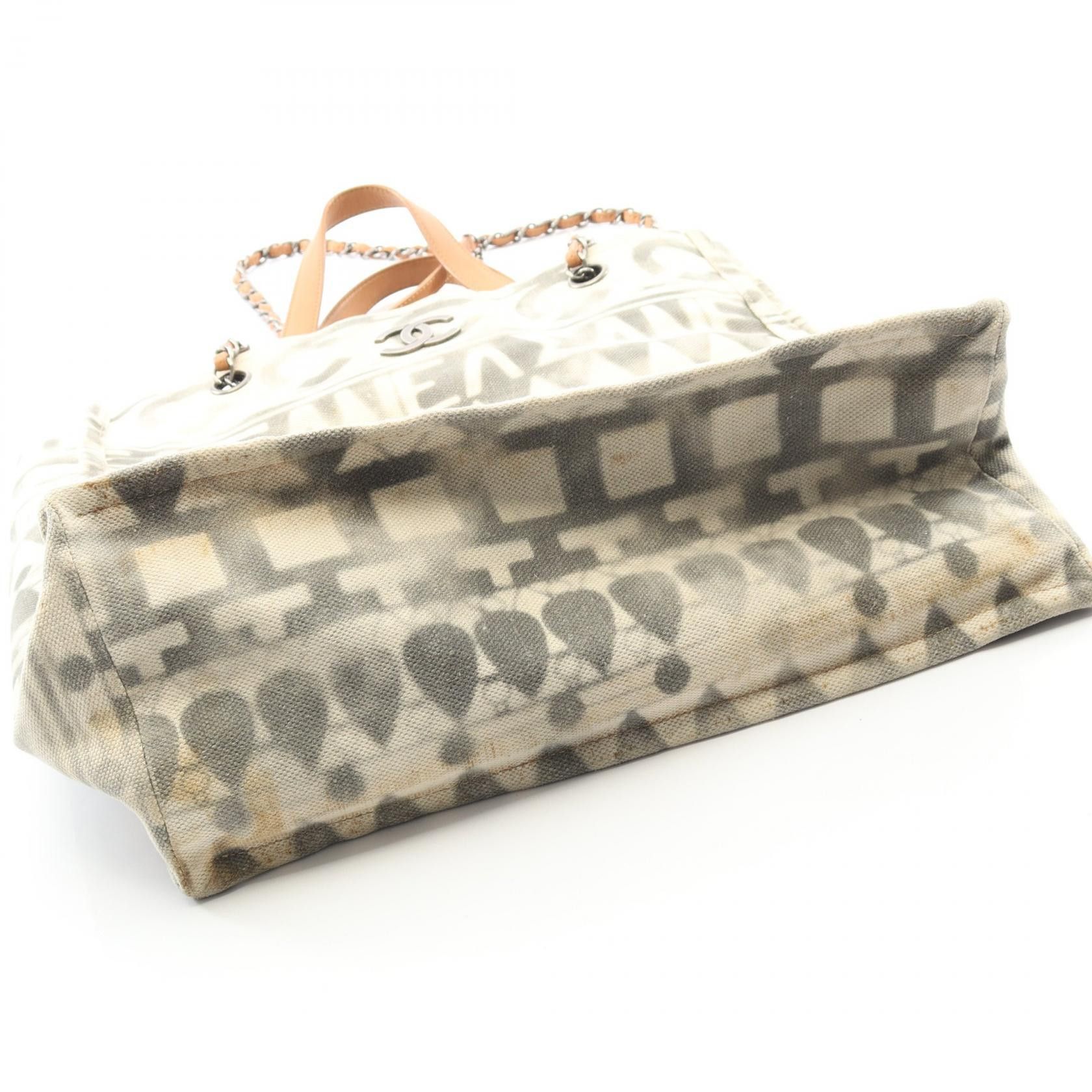 Chanel Chanel Chanel Coco Mark Canvas Leather Tote Bag Textile Tote Bag DUTY FREE for USA Size ONE SIZE - 6 Thumbnail