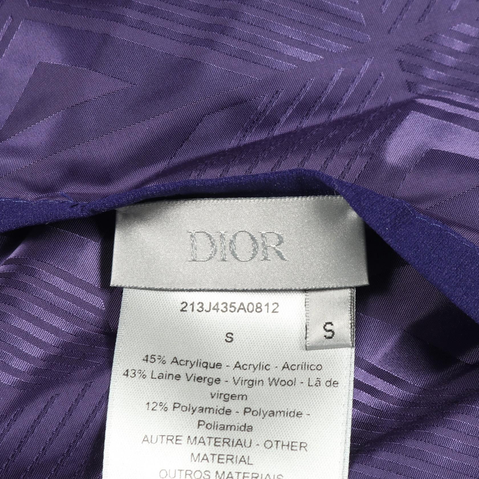 Dior Dior Dior CD Diamond Wool Acrylic Jacket Textile Outerwear DUTY FREE for USA Size ONE SIZE - 4 Thumbnail