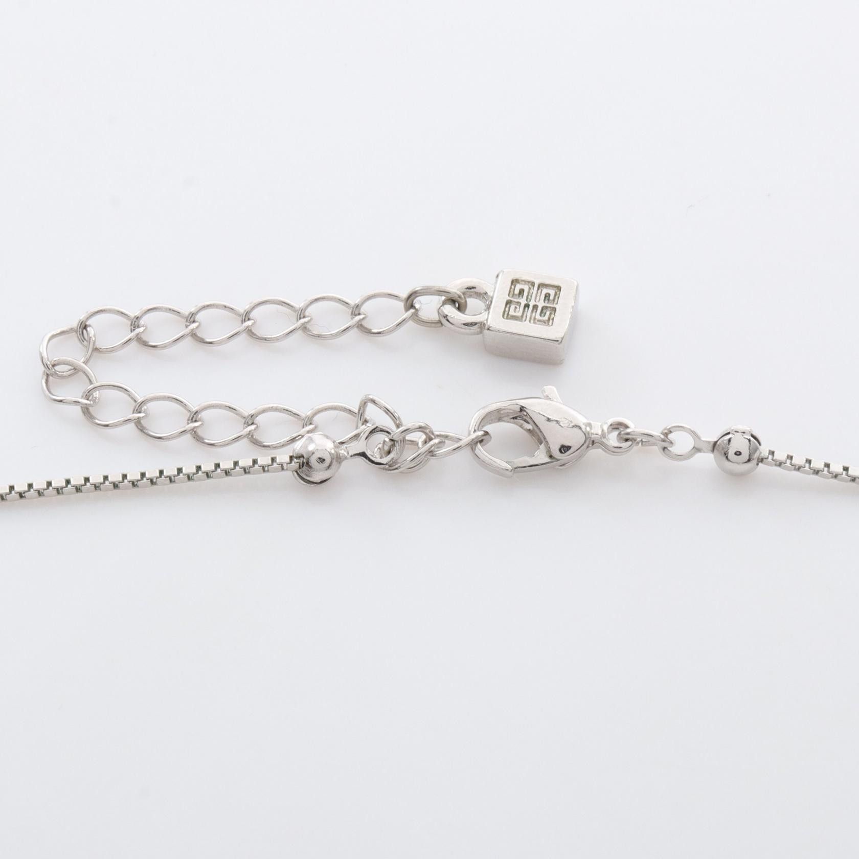 Givenchy Givenchy Givenchy Stainless Steel Rhinestone Necklace Metal Necklace DUTY FREE for USA Size ONE SIZE - 4 Thumbnail