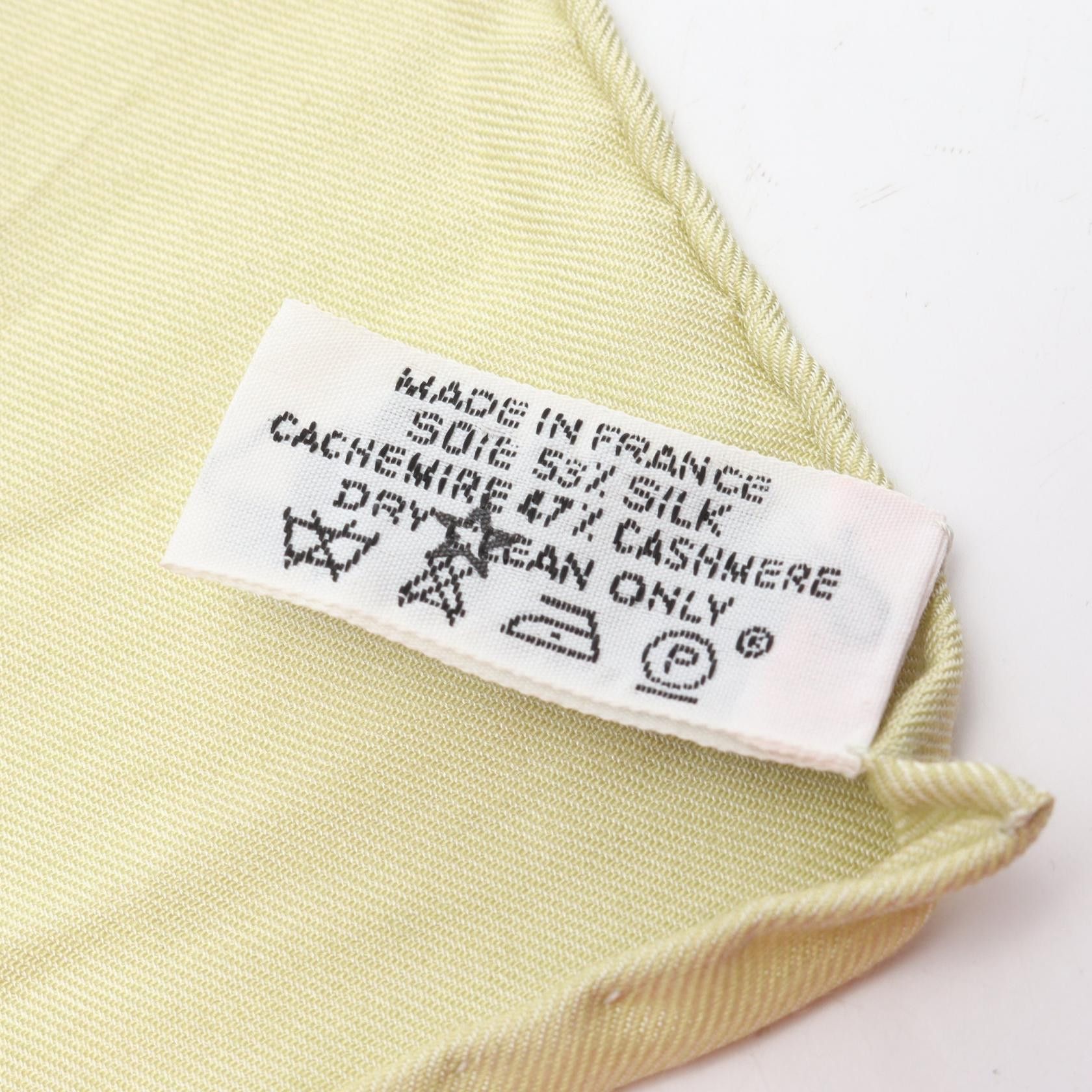 Hermes Hermes Hermes Silk Cashmere Stole Textile Shawl DUTY FREE for USA Size ONE SIZE - 3 Thumbnail