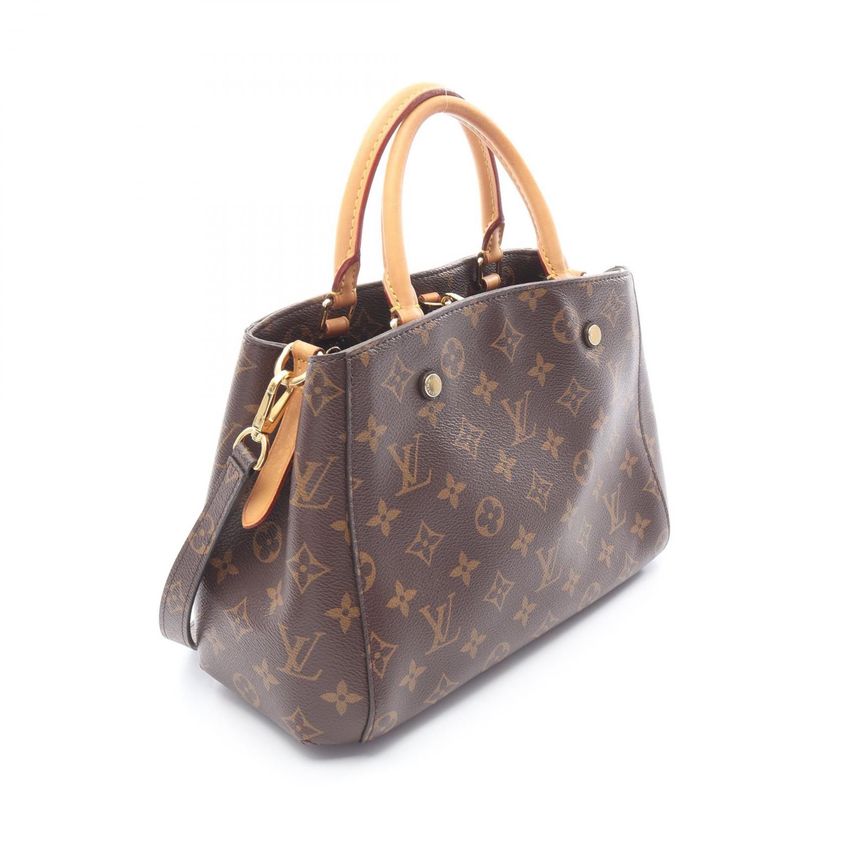 Louis Vuitton Louis Vuitton Louis Vuitton Montaigne BB Monogram Handbag Textile Handbag M41055 DUTY FREE for USA Size ONE SIZE - 2 Thumbnail
