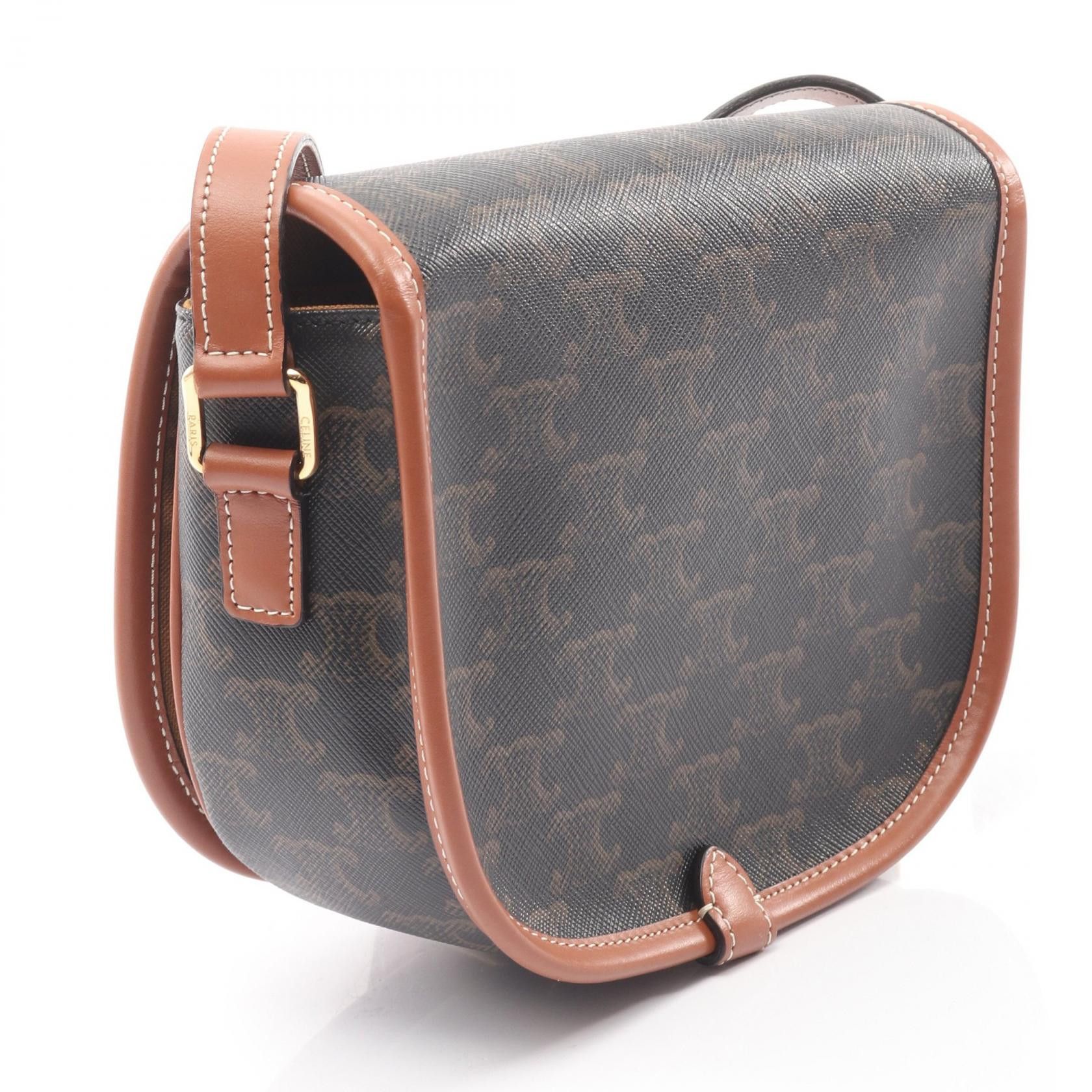 Celine Celine CELINE Folco Medium PVC Coated Canvas Shoulder Bag Textile Shoulder Bag DUTY FREE for USA Size ONE SIZE - 2 Thumbnail