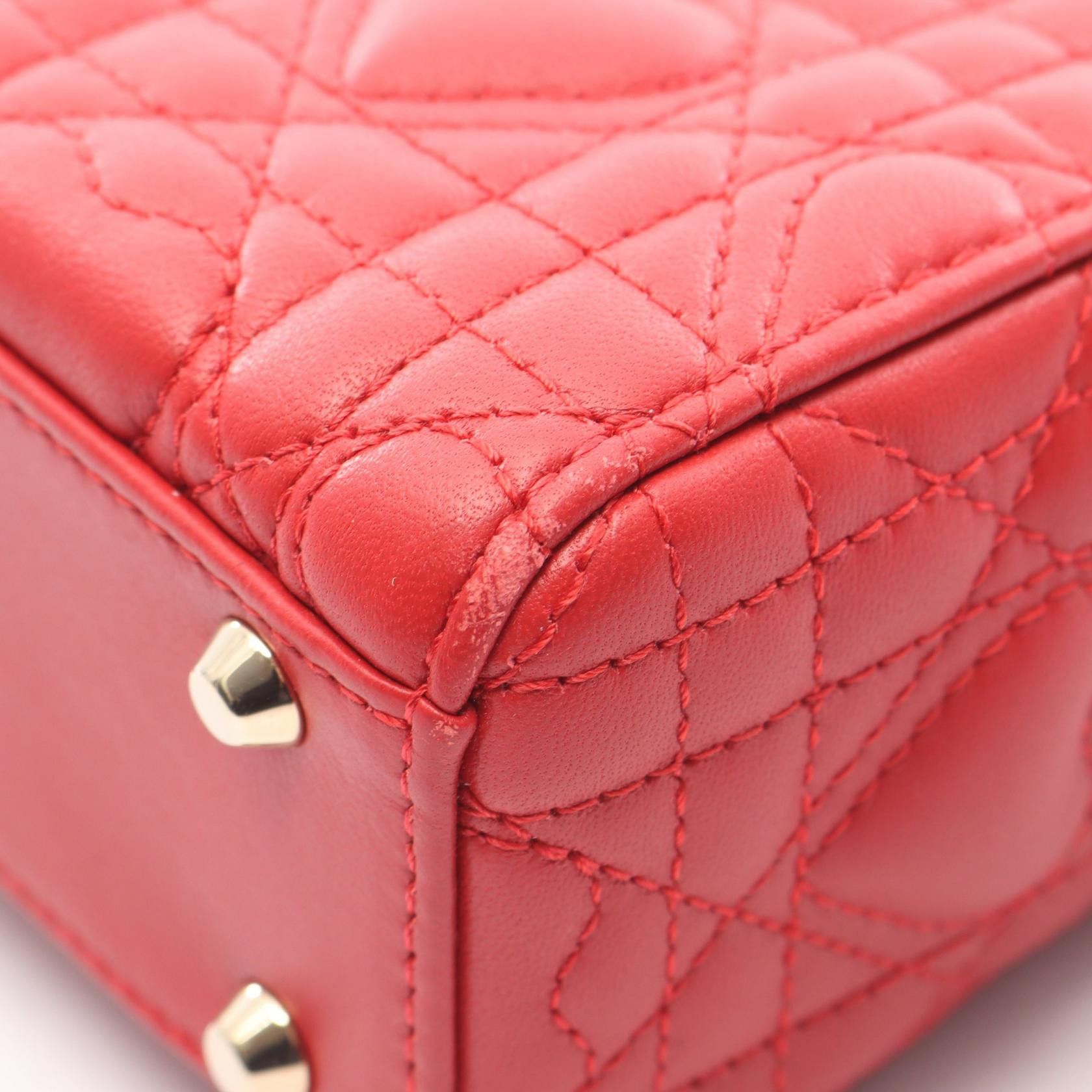 Dior Dior Dior Lady Dior Heart Cannage Leather Handbag Leather Handbag DUTY FREE for USA Size ONE SIZE - 5 Thumbnail