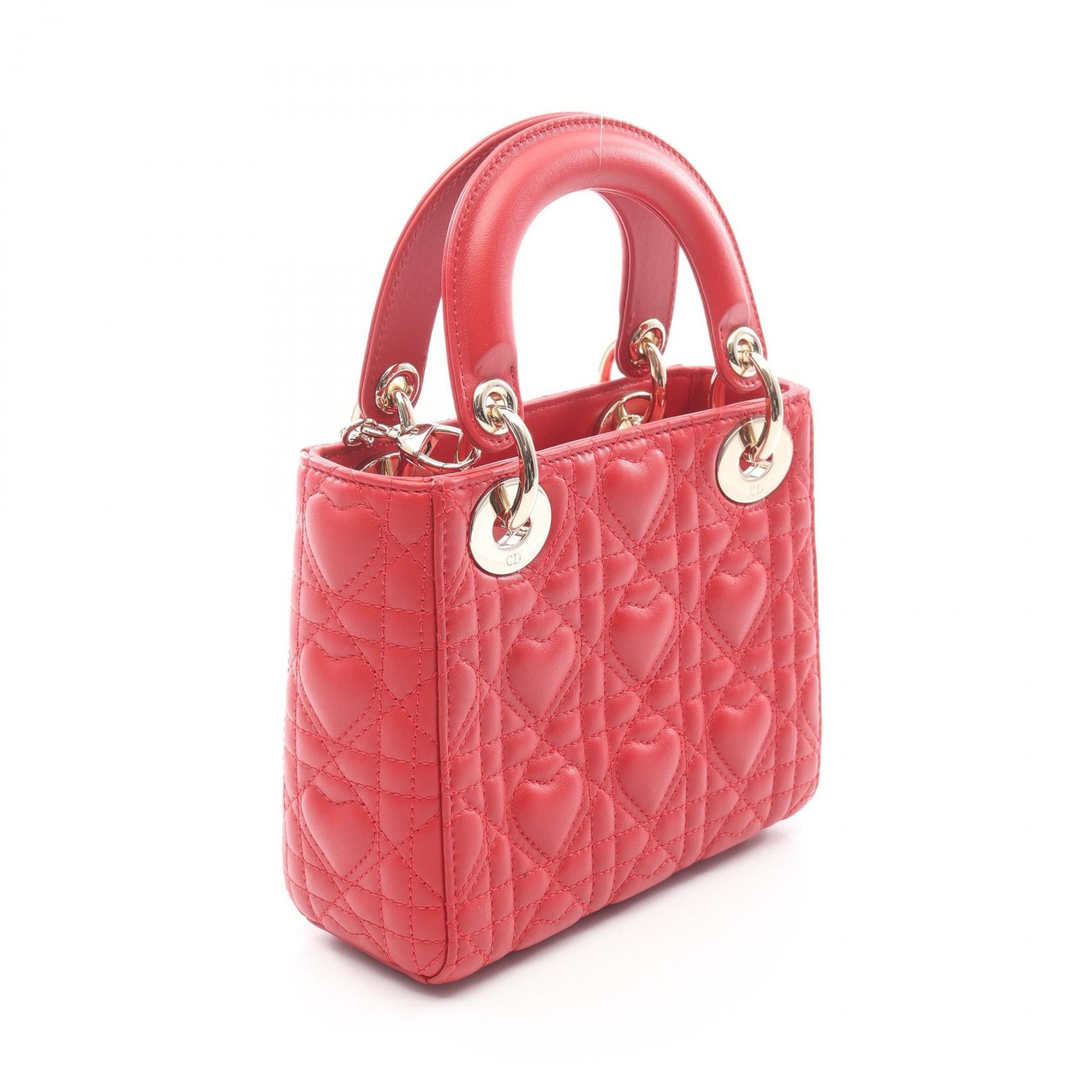 Dior Dior Dior Lady Dior Heart Cannage Leather Handbag Leather Handbag DUTY FREE for USA Size ONE SIZE - 2 Thumbnail