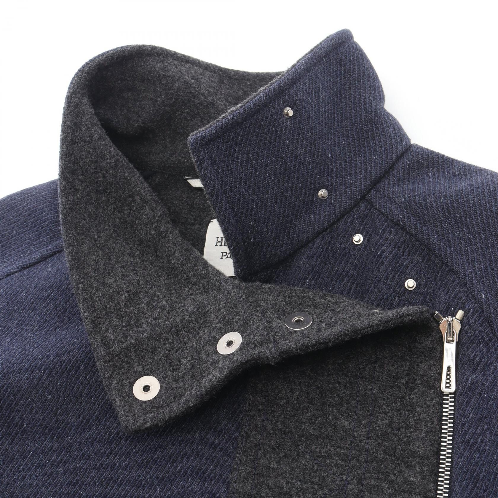 Hermes Hermes Hermes Serie Button Wool Cotton Coat Textile Outerwear DUTY FREE for USA Size ONE SIZE - 6 Thumbnail