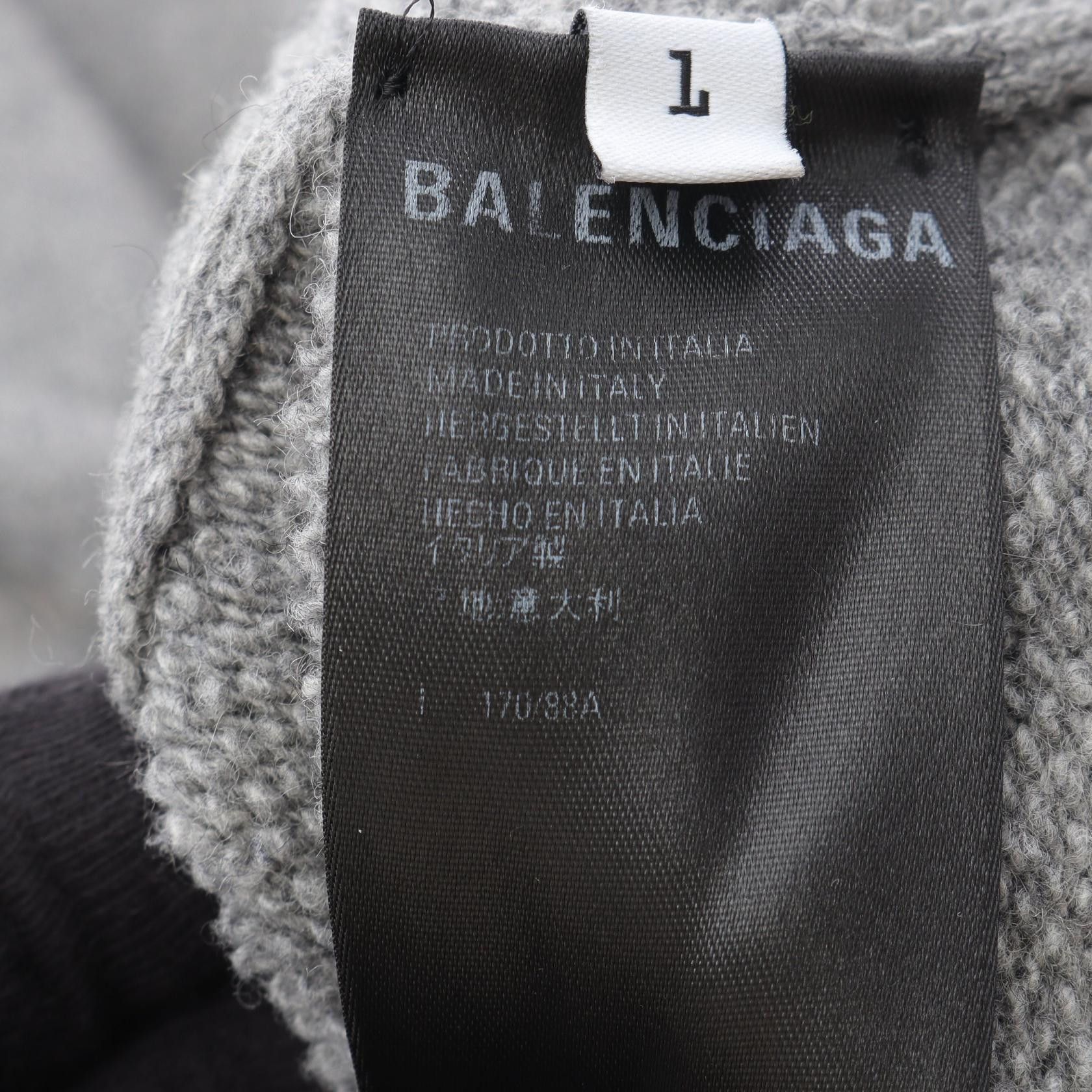 Balenciaga Balenciaga Balenciaga Cashmere Wool Hoodie Textile Sweatshirts & Hoodies DUTY FREE for USA Size ONE SIZE - 5 Thumbnail