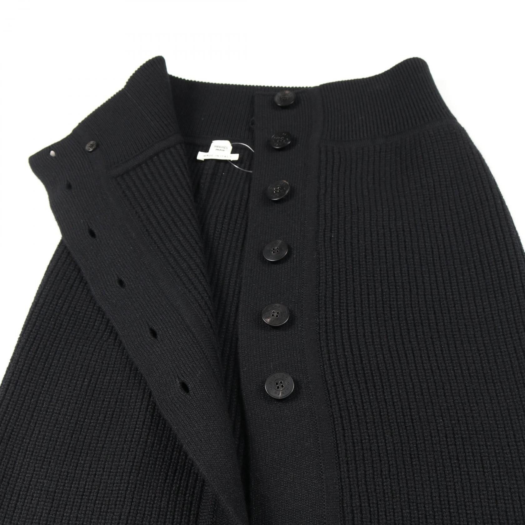 Hermes Hermes Hermes Serieru Button Cashmere Skirt Textile Skirts DUTY FREE for USA Size ONE SIZE - 5 Thumbnail