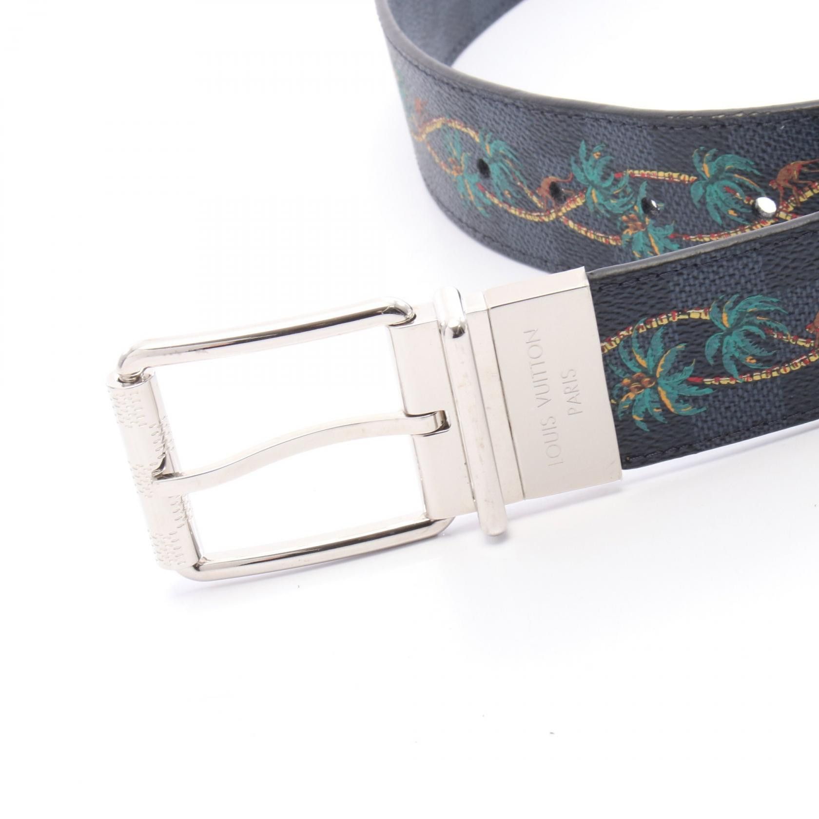 Louis Vuitton Louis Vuitton Louis Vuitton Sangle Ceinture Damier Print Leather Belt Textile Belt M0020U DUTY FREE for USA Size ONE SIZE - 2 Thumbnail