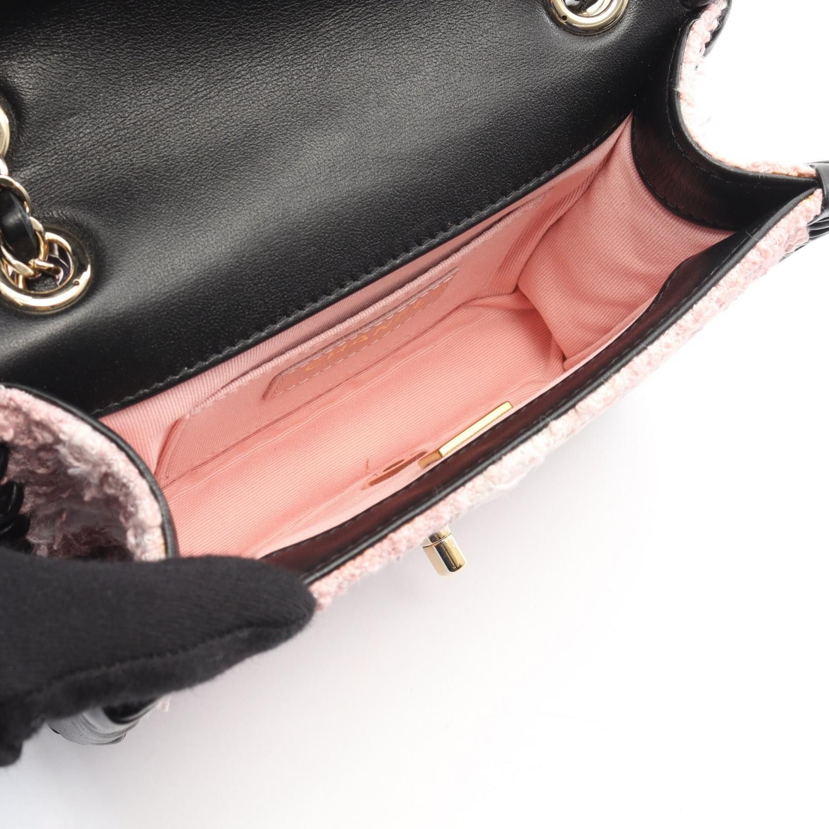 Chanel Chanel Chanel Fabric Lambskin Shoulder Bag Leather Shoulder Bag DUTY FREE for USA Size ONE SIZE - 3 Thumbnail