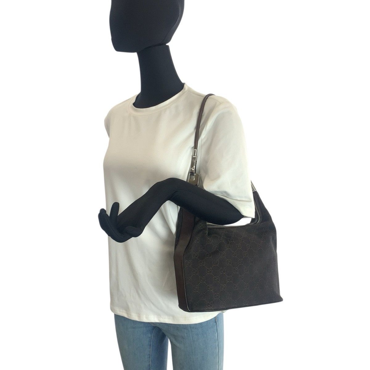 Gucci Gucci Gucci GG Canvas Leather 2way bag Textile Shoulder Bag 01234 DUTY FREE for USA Size ONE SIZE - 7 Thumbnail