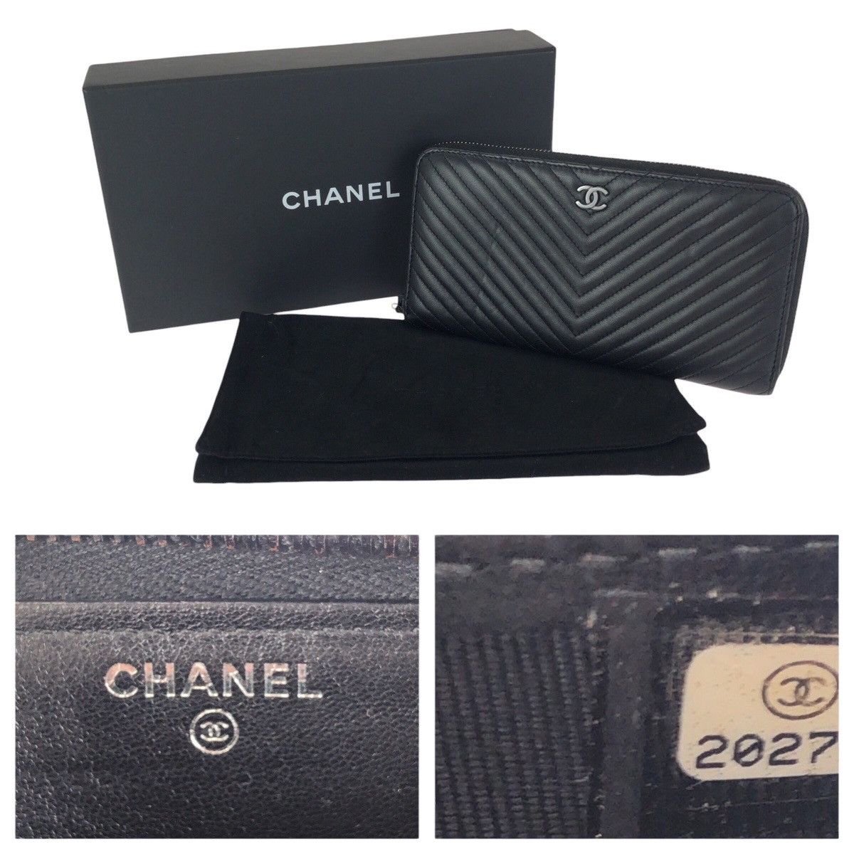Chanel Chanel Chanel Lambskin Long Zip Wallet Leather Long Wallet DUTY FREE for USA Size ONE SIZE - 5 Thumbnail
