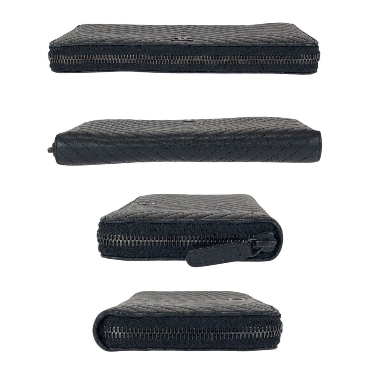 Chanel Chanel Chanel Lambskin Long Zip Wallet Leather Long Wallet DUTY FREE for USA Size ONE SIZE - 10 Thumbnail