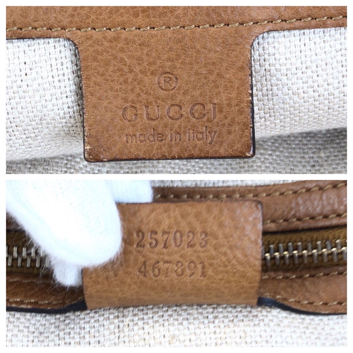Gucci Gucci Gucci Marrakech Leather Tote Bag Leather Tote Bag 257023 DUTY FREE for USA Size ONE SIZE - 4 Thumbnail